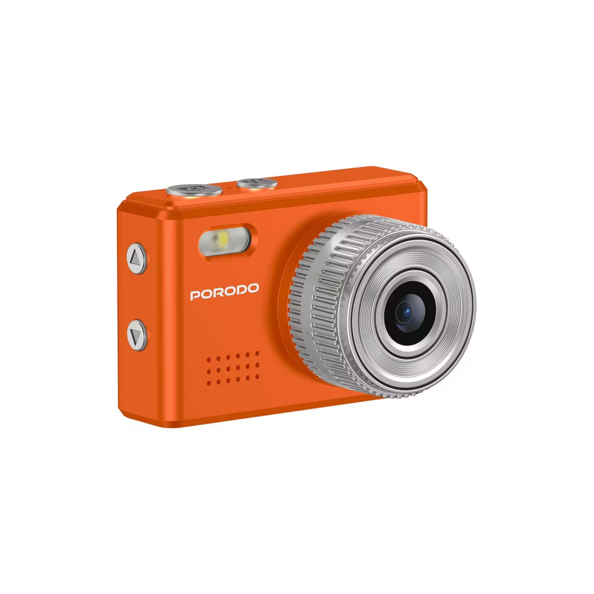 Porodo Lifestyle Snap & Go Mini Digital Camera 2MP / Full HD Camera Video Resolution / Portable Camera with Lightweight / 6 Color Filters / Instant Webcam Function / AVI and JPG Format - Orange