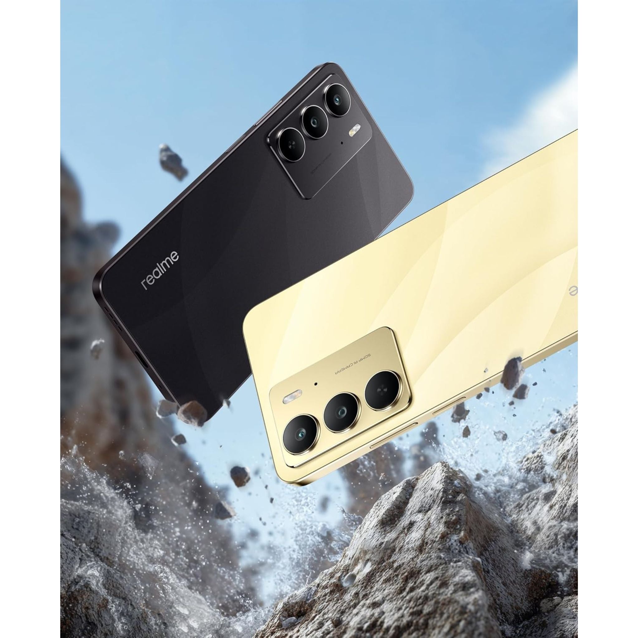 Realme C75 5G, Dual SIM 8GB RAM 128GB - Middle East Version -Storm Black