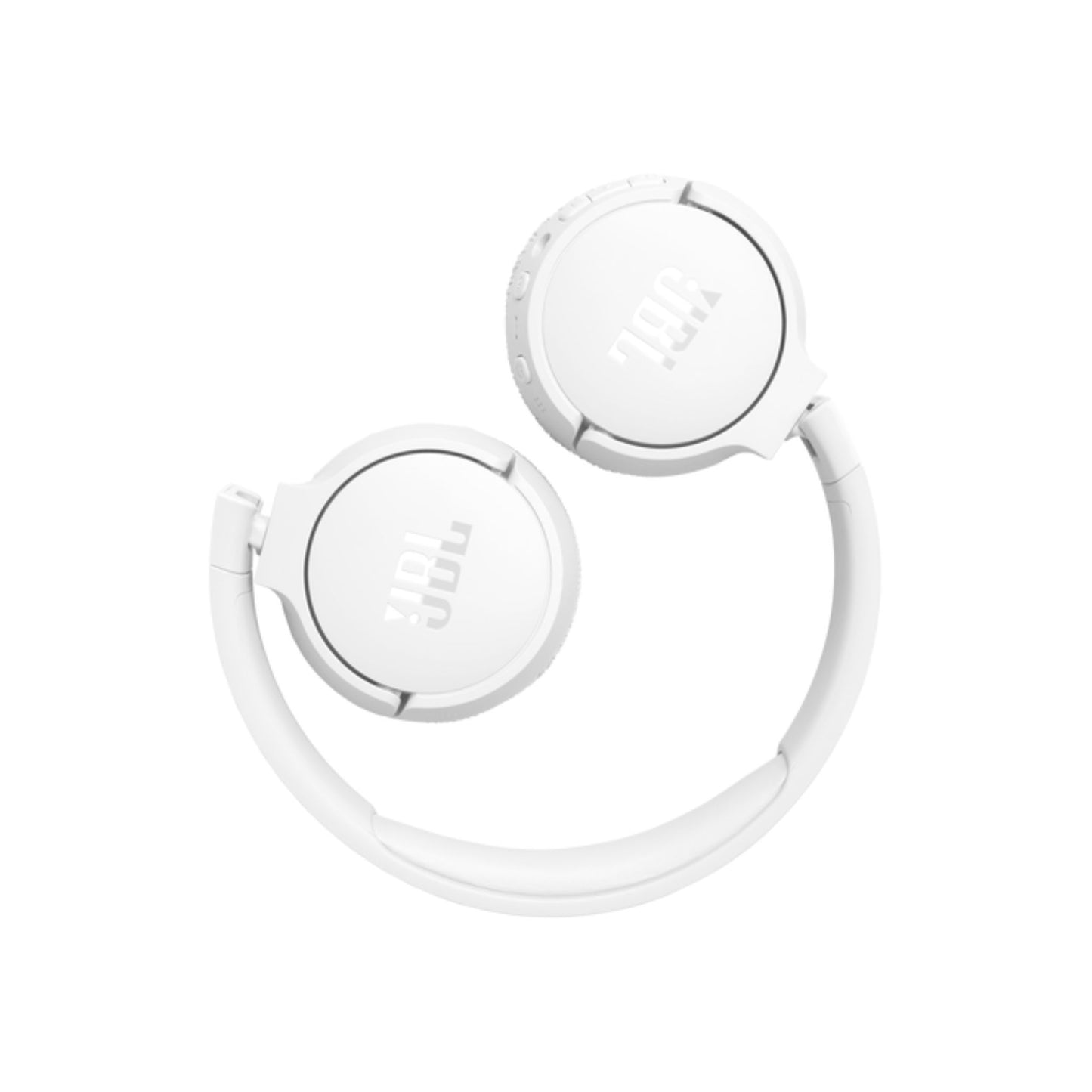 JBL T670 Over-Ear Noise Cancelling Bluetooth Stereo Wireless Headphone, Up to 70Hours Battery Life, Multi-Point Connection, Flat-fold design, Detachable Cable, Audio cable, Speed charge - White