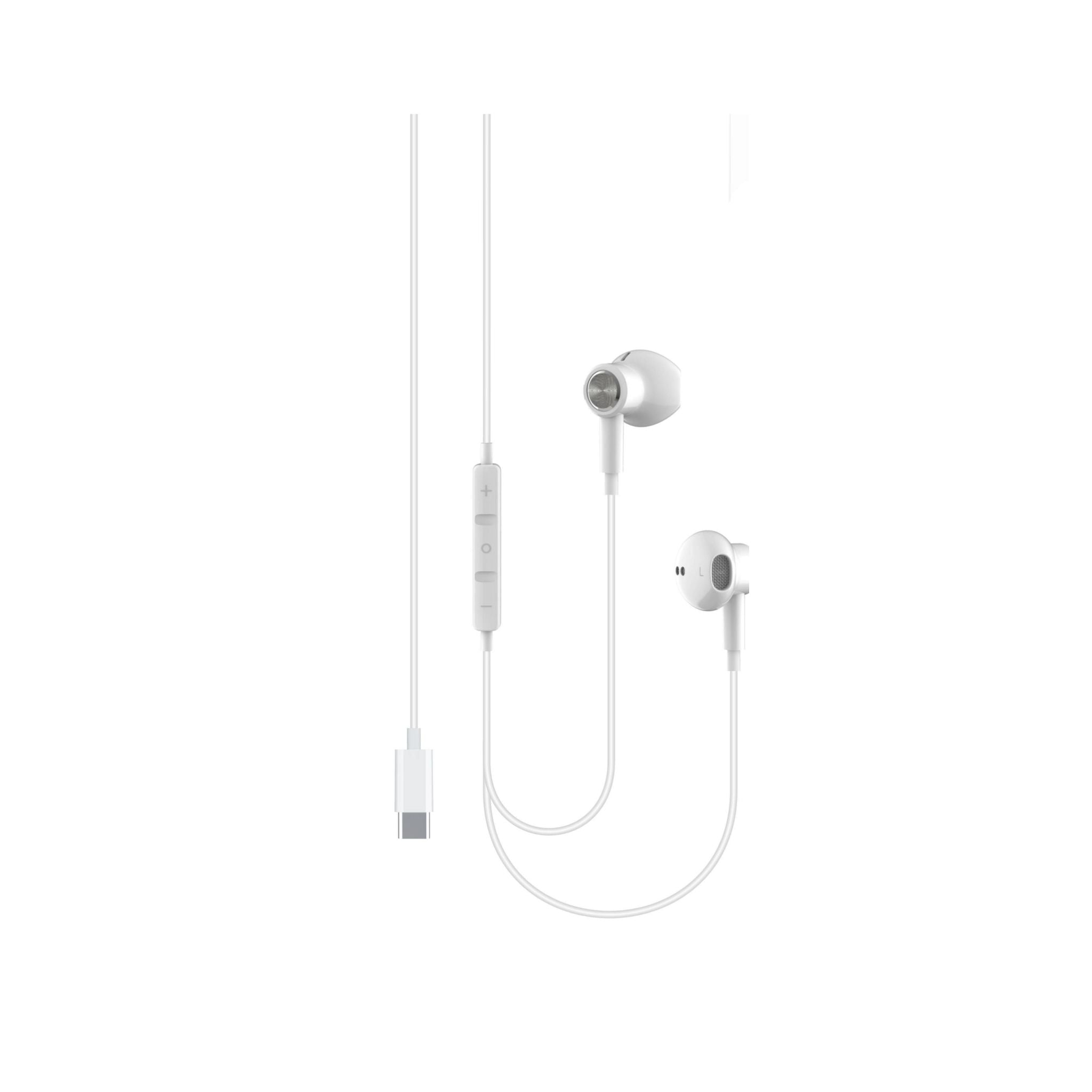 Go Des USB-C (Type-c) Stereo Earphone- White
