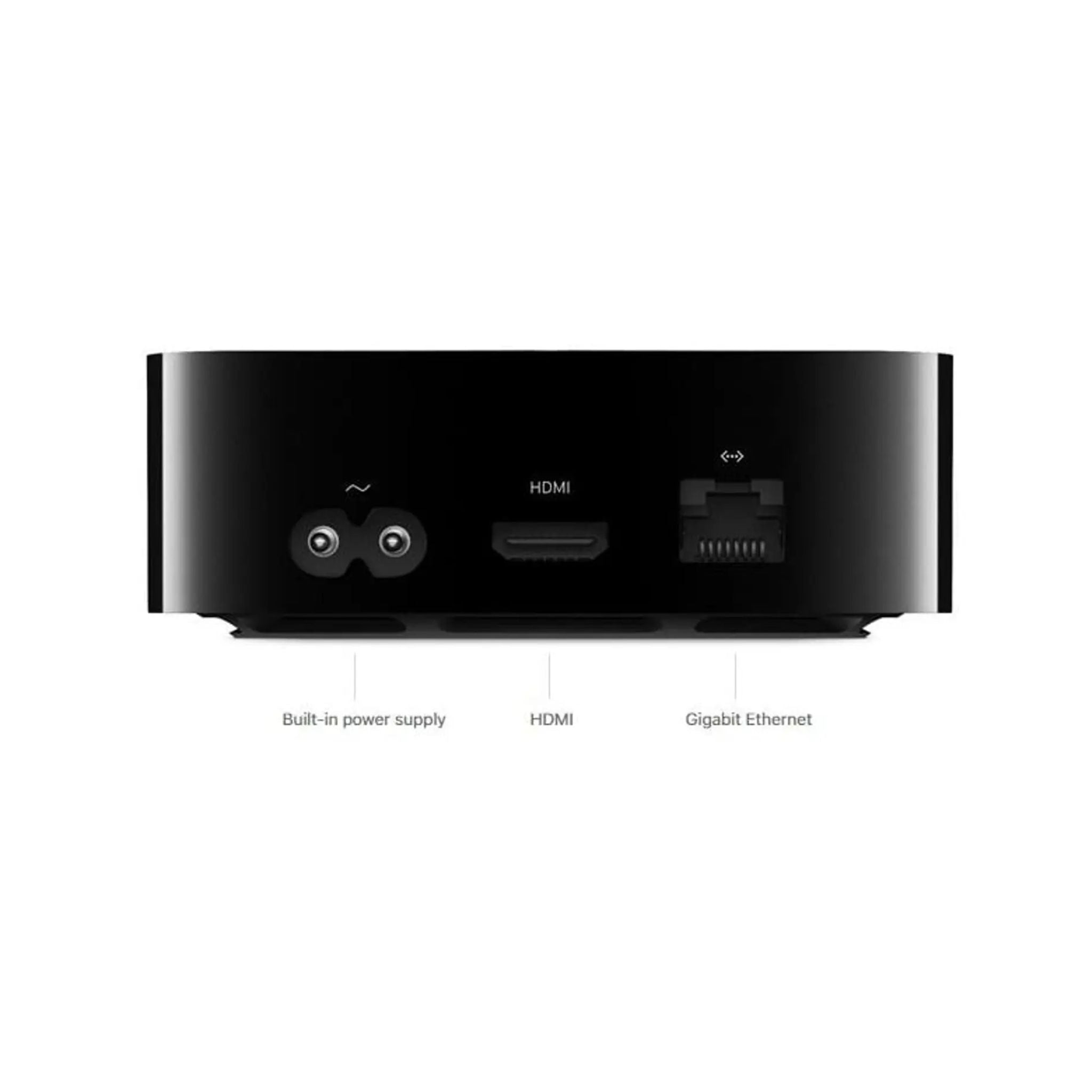 Apple TV 4K Streaming Media Player, 32GB, HDMI, Gigabit Ethernet, Lightning, Bluetooth v5.0, Up to 10m Range- Black