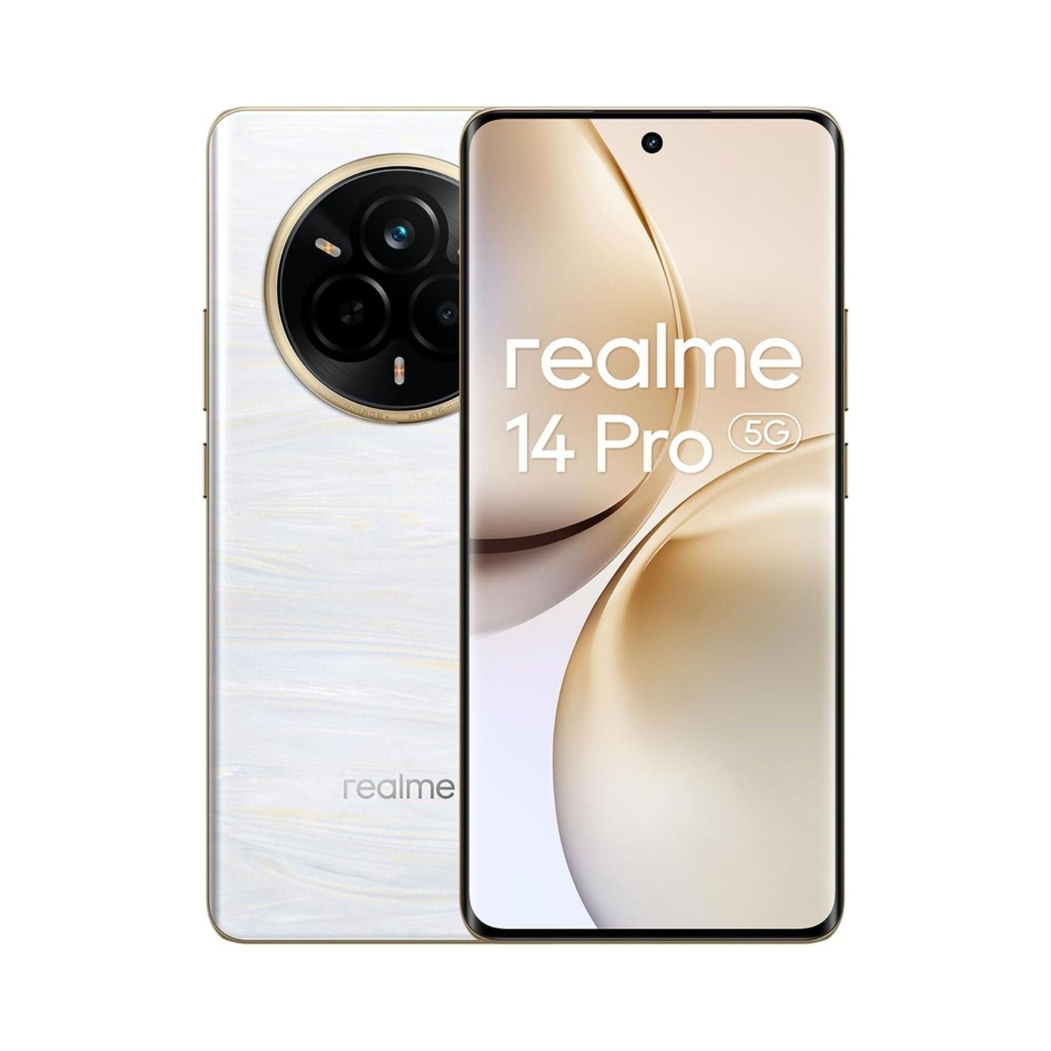 Realme 14 Pro AI Dual SIM Pearl White 12GB RAM 512GB 5G - Middle East Version
