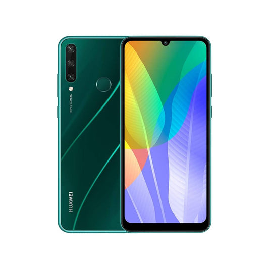 Huawei Y6p Smartphone with 6.3" Dewdrop Display (3 GB RAM+64 GB ROM, Octa-core Processor, 13MP Triple Camera, ultra wide angle lens, 5000 mAh Large Battery)_Emerald Green