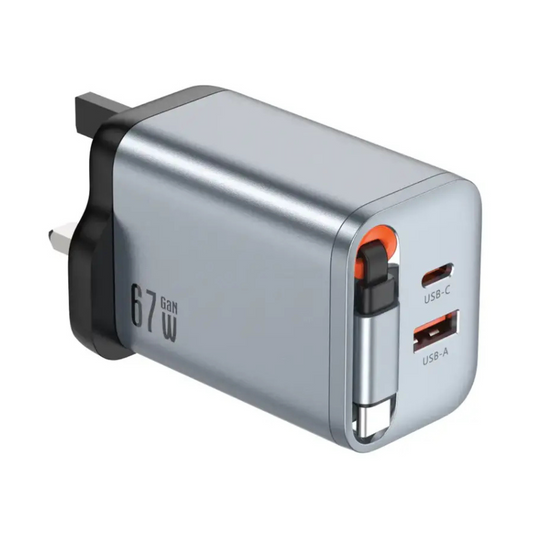 Green Lion GaNPremium UK Plug PD 40W - Gray