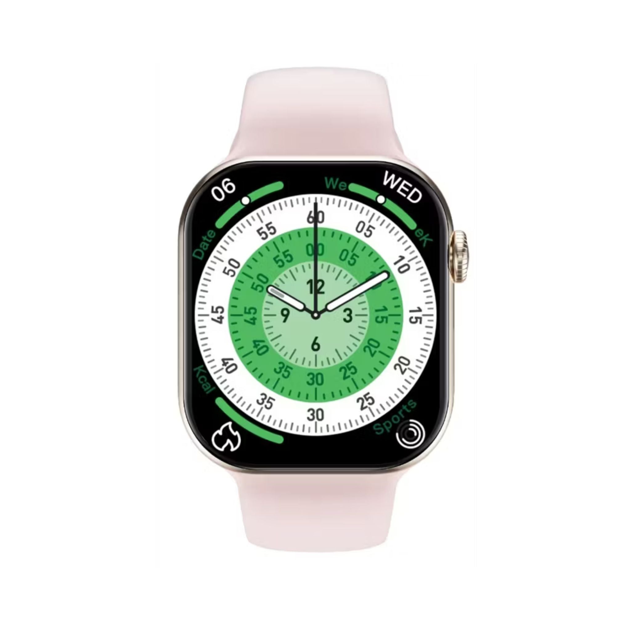 Green Lion Communicate 42mm Smartwatch, 1.85” AMOLED Display, 190mAh Battery, 1GB Flash Storage, IP68 Waterproof, Bluetooth 3.0+5.4, Wireless Charging, Always-On Display, 500+ Watch Faces, 2–3 Days Use, 10-Day Standby - Gold