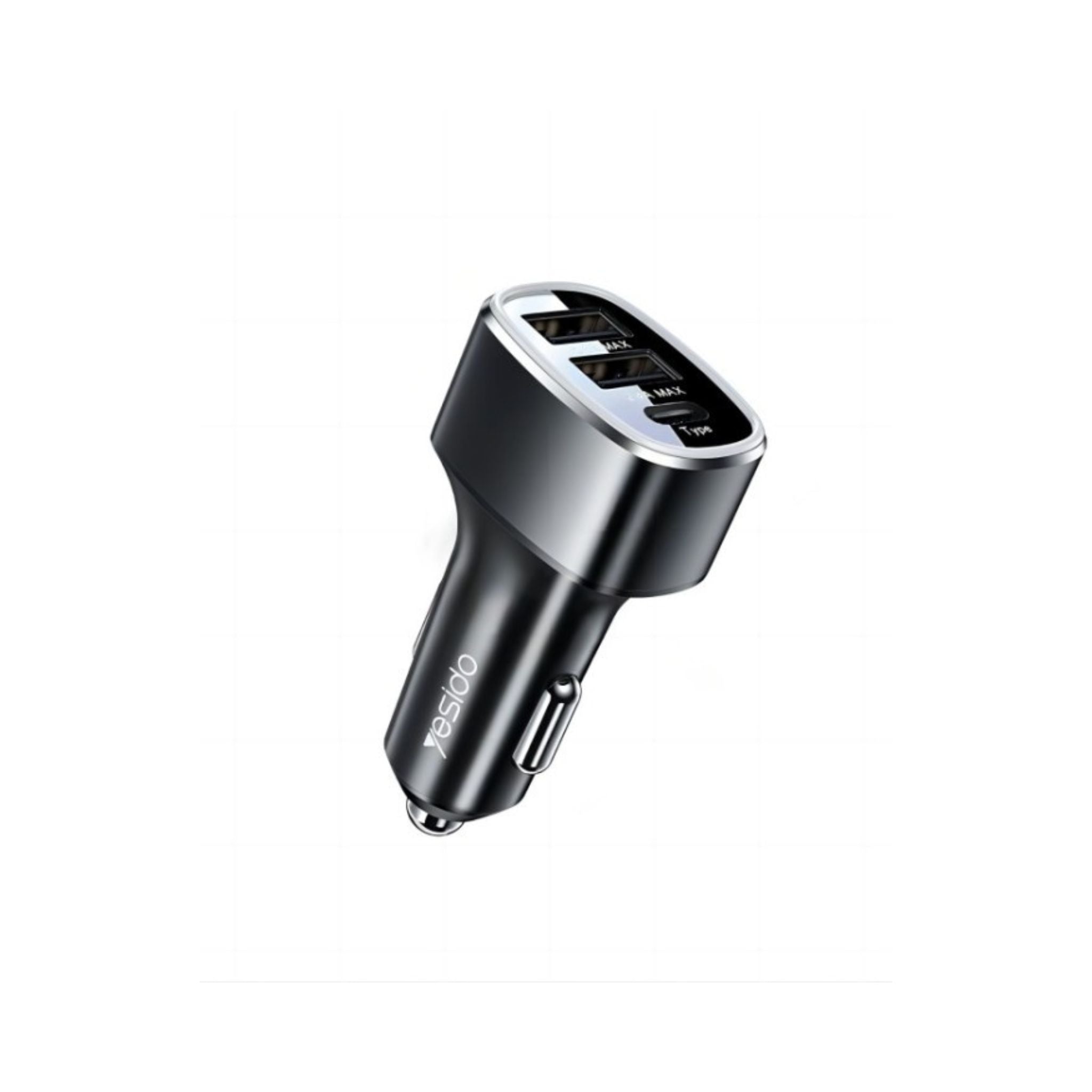 Yesido Y47 3 Ports USB And Type-C PD 25W Total 49W Multifunction Car Charger
