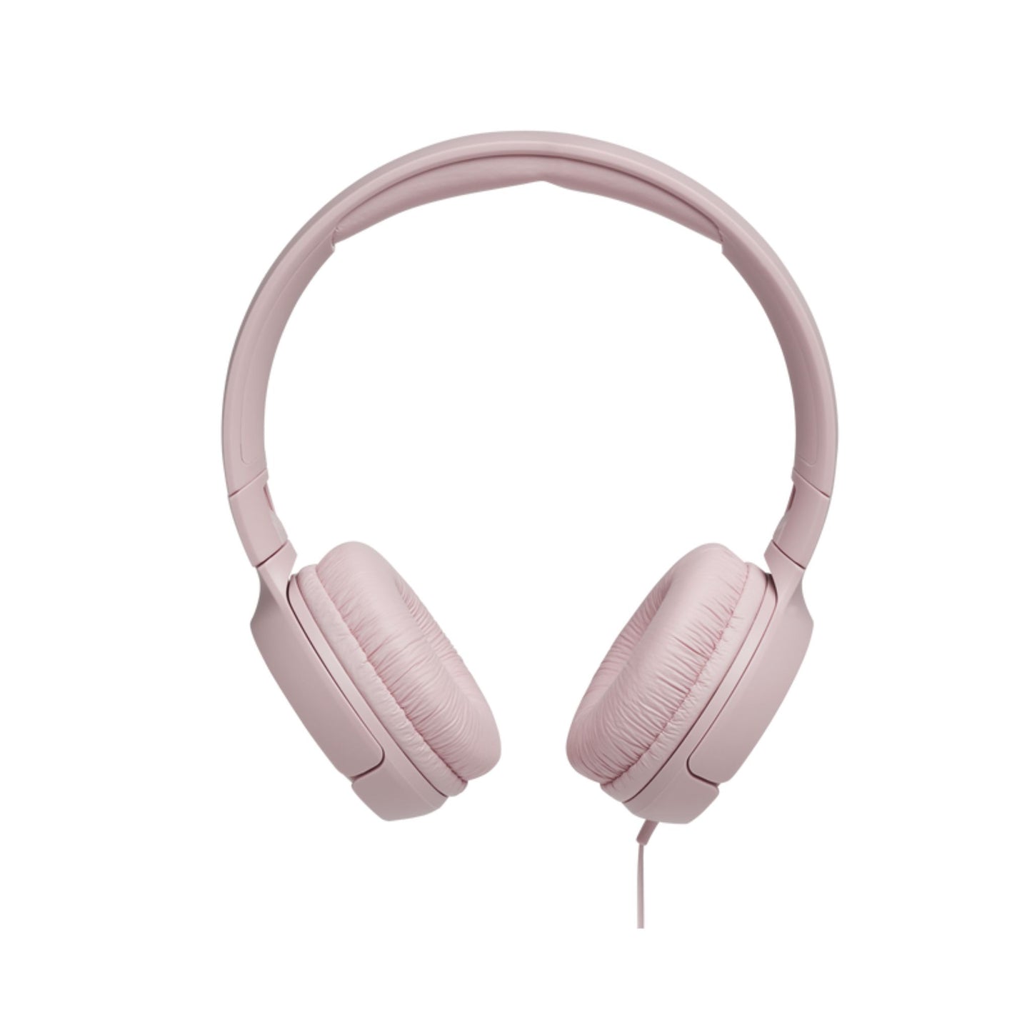 JBL Tune 500 Wired On-Ear Headphones, Deep JBL Pure Bass Sound, 1-Button Remote/Mic, Lightweight and Foldable Design, Tangle-Free Flat Cable, Voice Assistant - Pink, JBLT500PIK