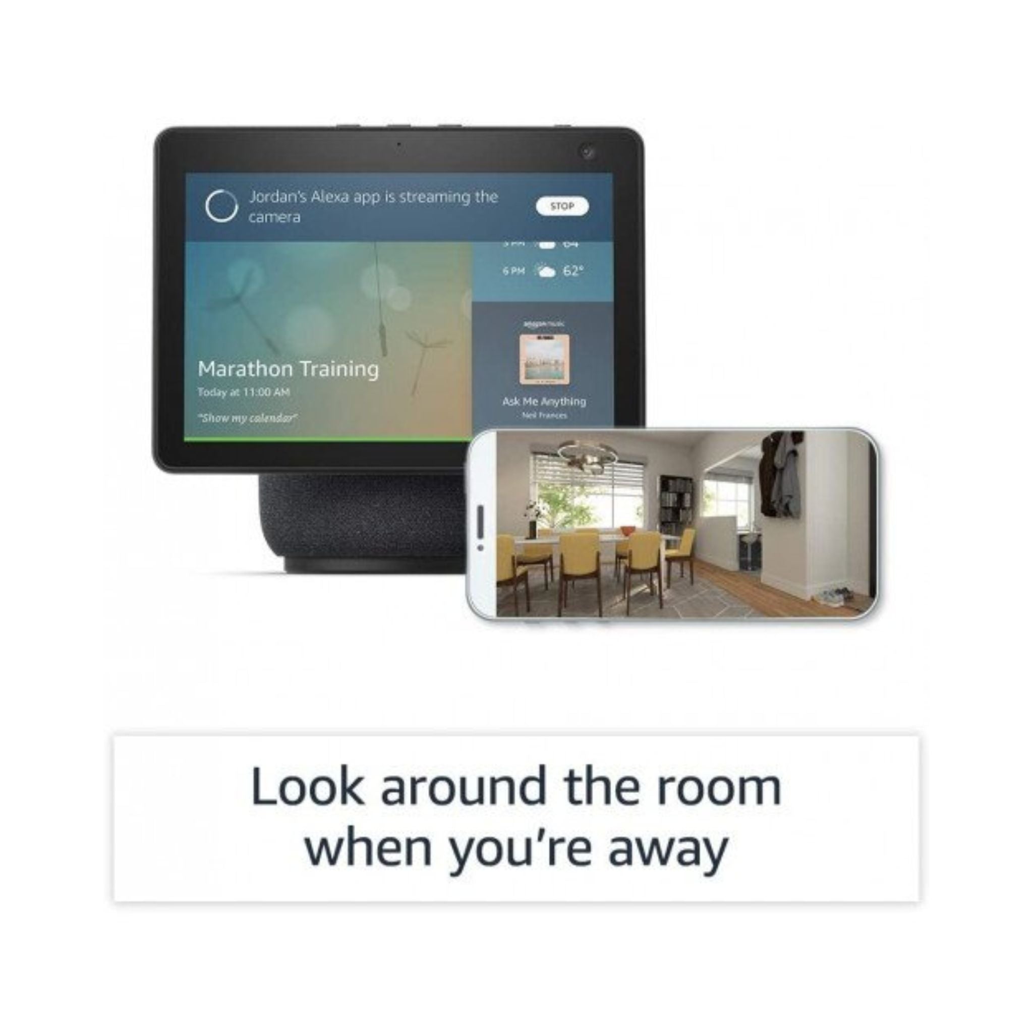 Amazon Echo Show 10 (3rd Gen) HD Smart Display with Motion and Alexa - Charcoal