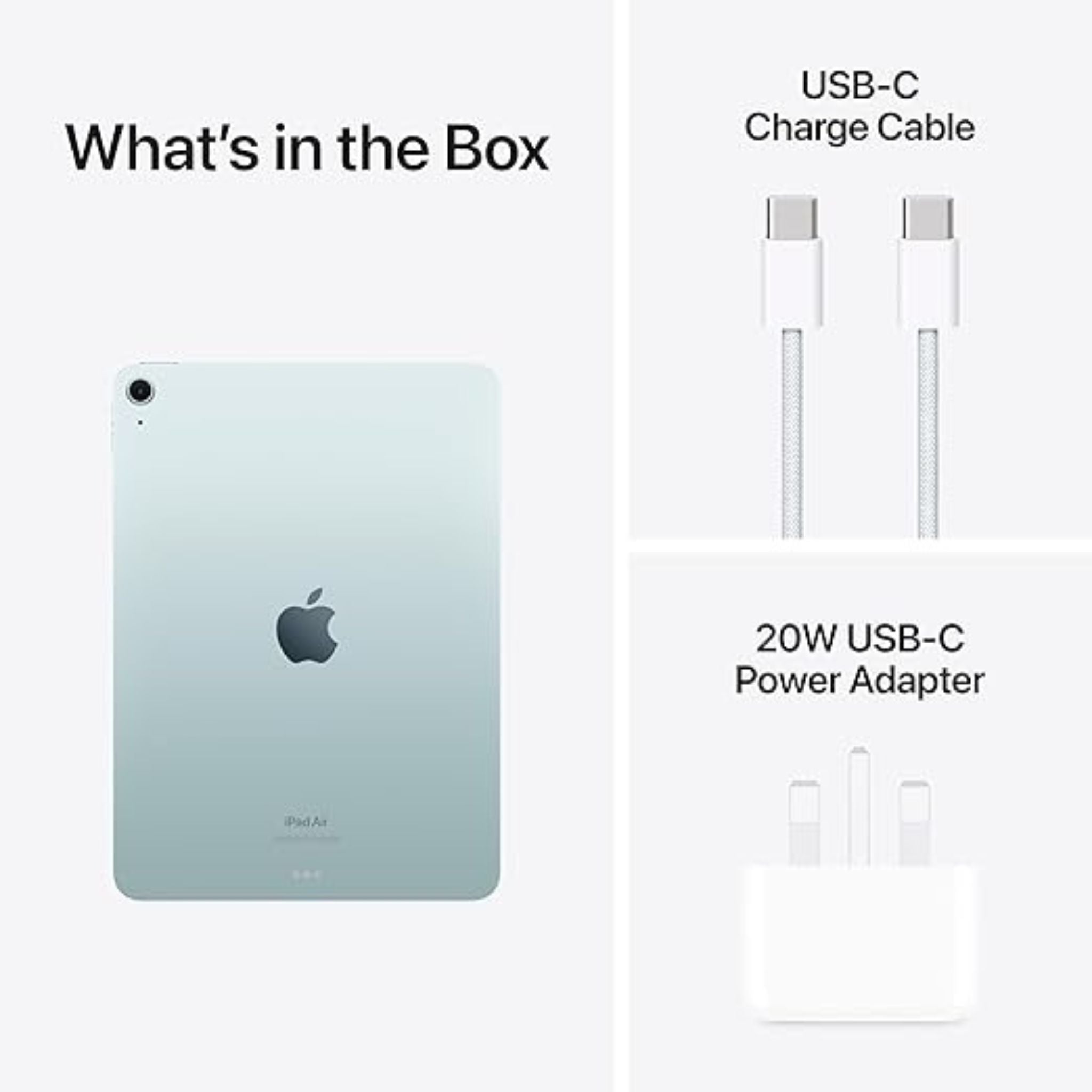 Apple iPad Air 11-inch (M2): Liquid Retina display,256gb, Landscape 12MP Front Camera/12MP Back Camera, Wi-Fi 6E, Touch ID, All-Day Battery Life - Blue