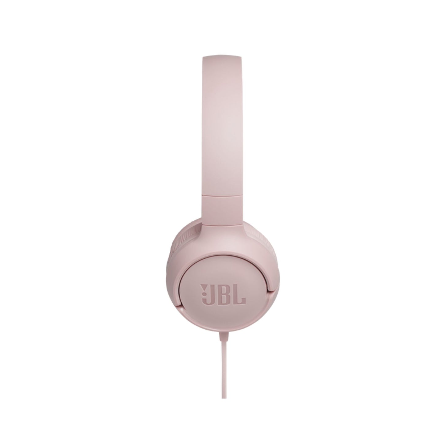 JBL Tune 500 Wired On-Ear Headphones, Deep JBL Pure Bass Sound, 1-Button Remote/Mic, Lightweight and Foldable Design, Tangle-Free Flat Cable, Voice Assistant - Pink, JBLT500PIK