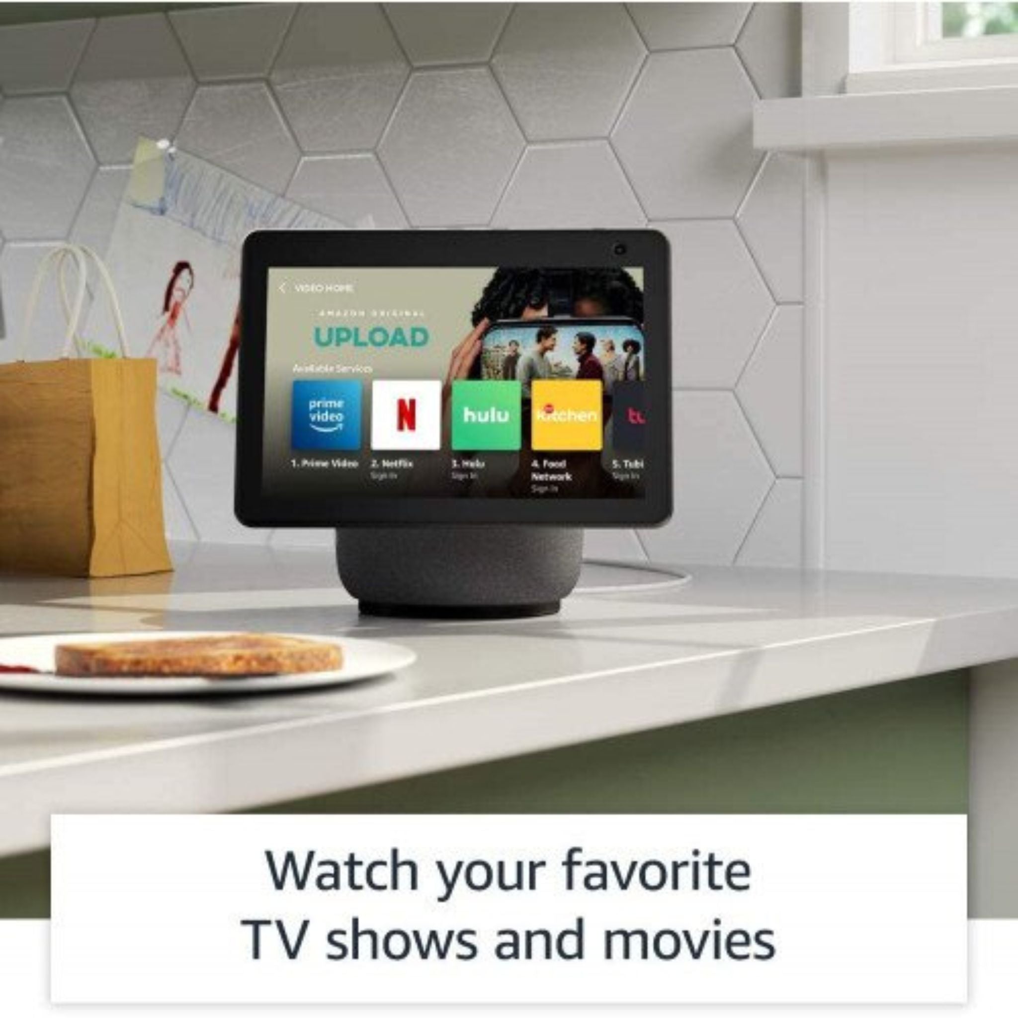Amazon Echo Show 10 (3rd Gen) HD Smart Display with Motion and Alexa - Charcoal