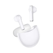 A pair of white Honor Choice Earbuds X5e in an open charging case.