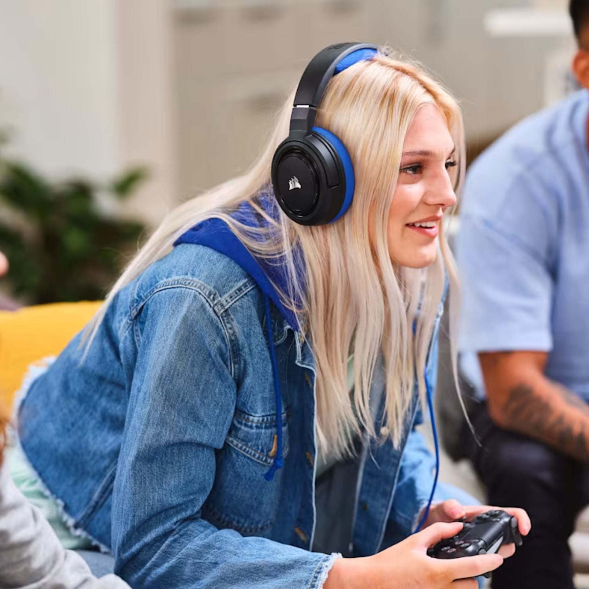 CORSAIR HS35 Stereo Gaming Headset, Blue