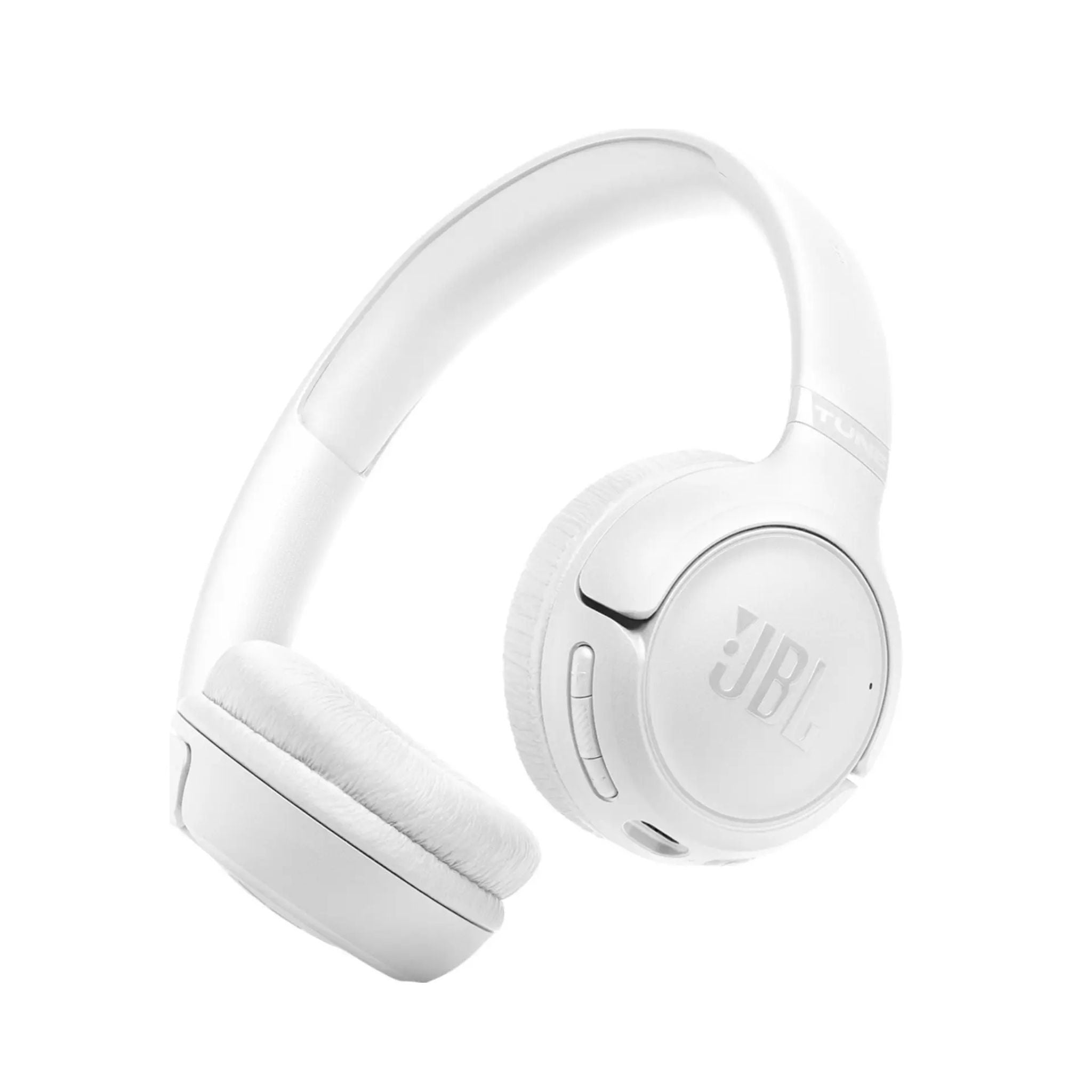 JBL Tune 530Bt Wireless On Ear Headphones Pure Bass Sound 76H Battery Hands Free Call Plus Voice Aware Multi Point Connection Lightweight And Foldable_White
