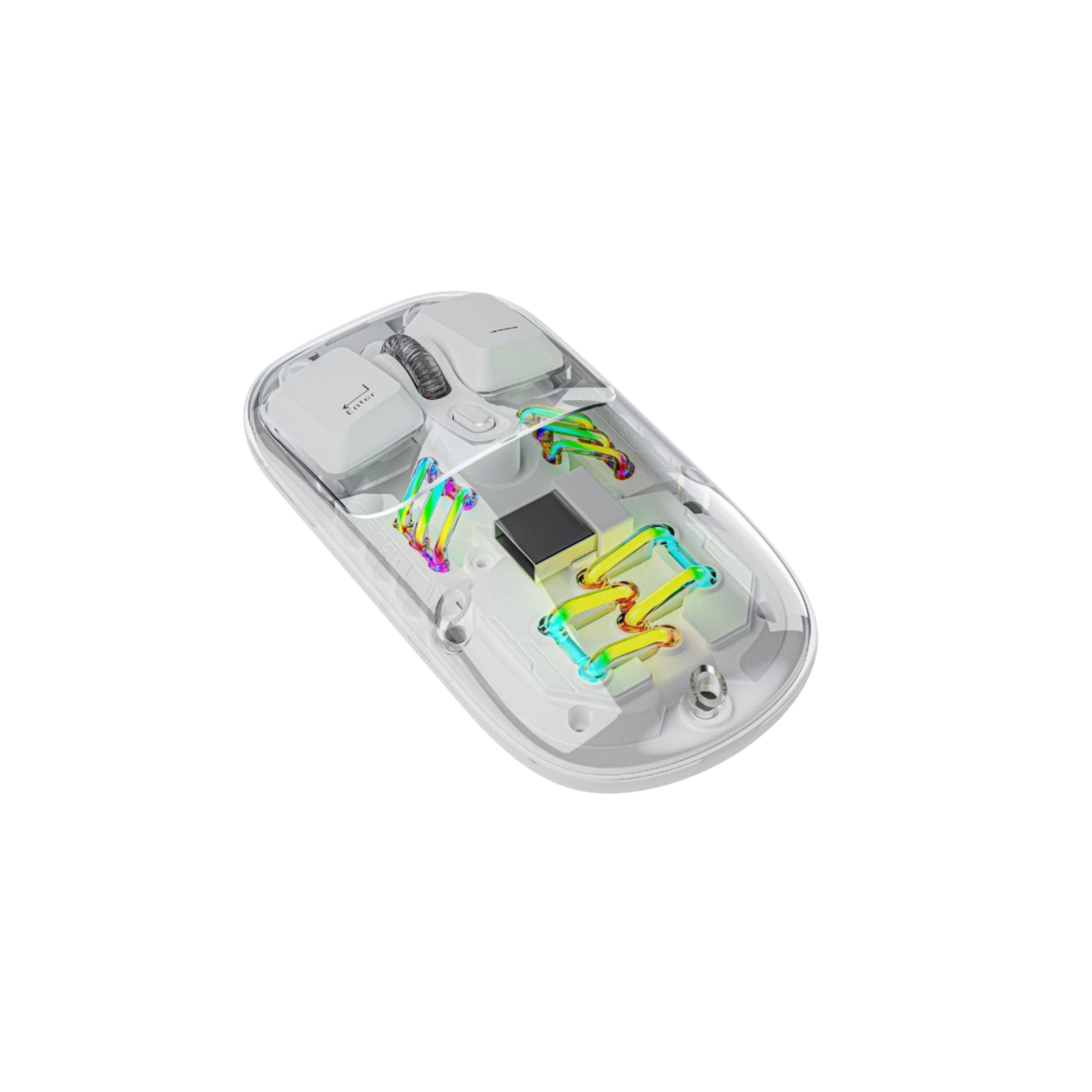 Porodo Transparent Dual-Mode Wireless Mouse with Adjustable DPI Up to ...