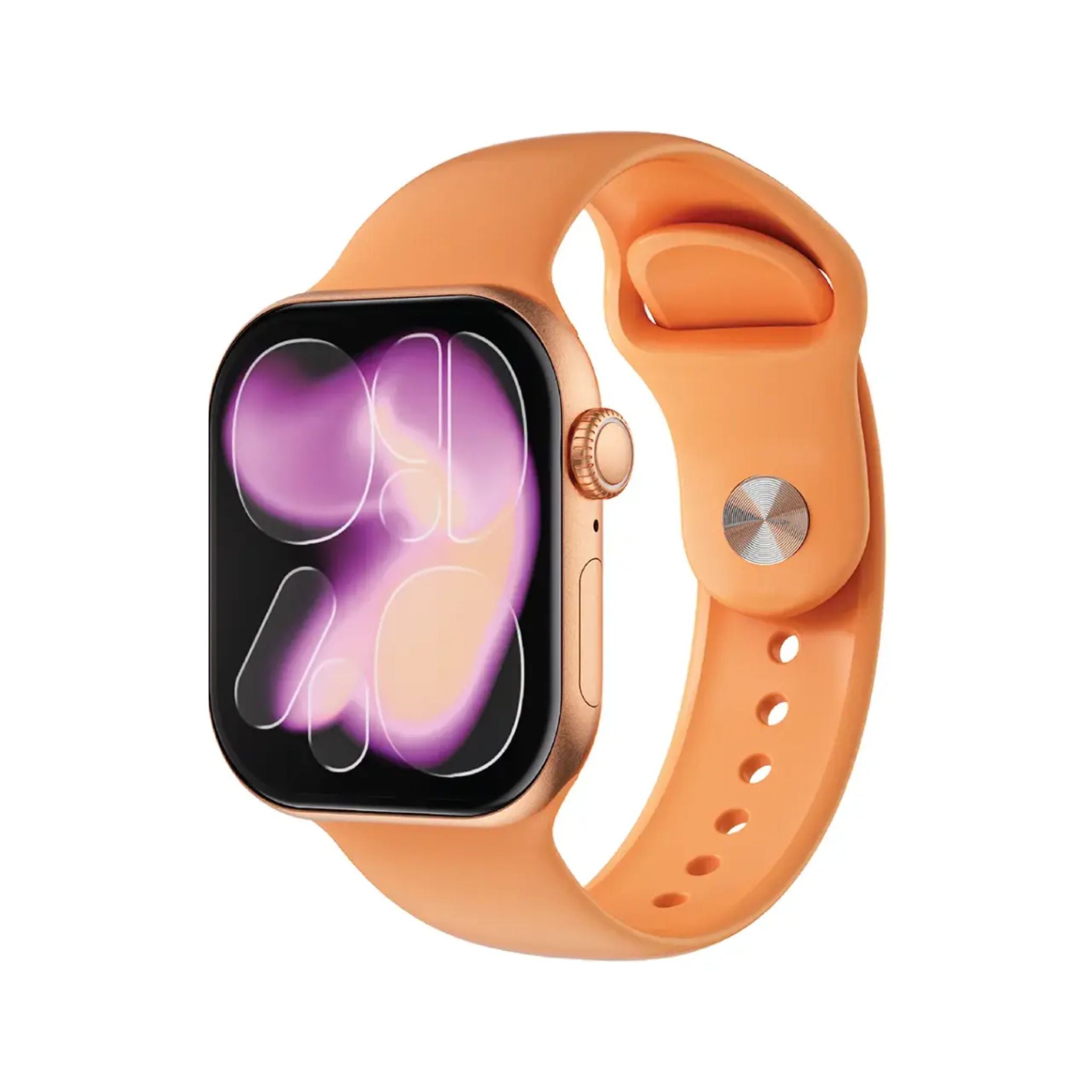 Green Lion Flex 46, 2.06'' IPS Smart Watch, Double Tap Function, WhatsApp Real-Time Reply, 10 Days Standby, Always-On Display, 3 Ai Assistants, Sports Mode, BT Call, Translation, Compass, Barometer, 250mAh Battery, IP54 Waterproof Smart Watch - Orange