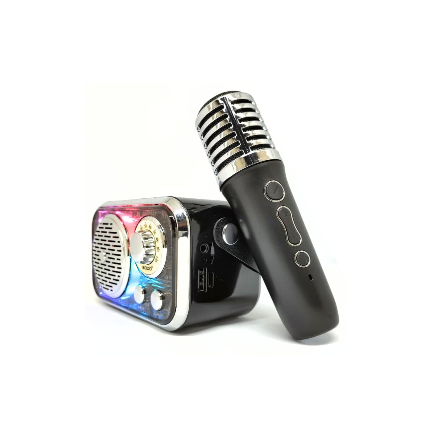 Wireless Karaoke Speaker with Microphone for Adults/Kids, Portable Bluetooth Speaker