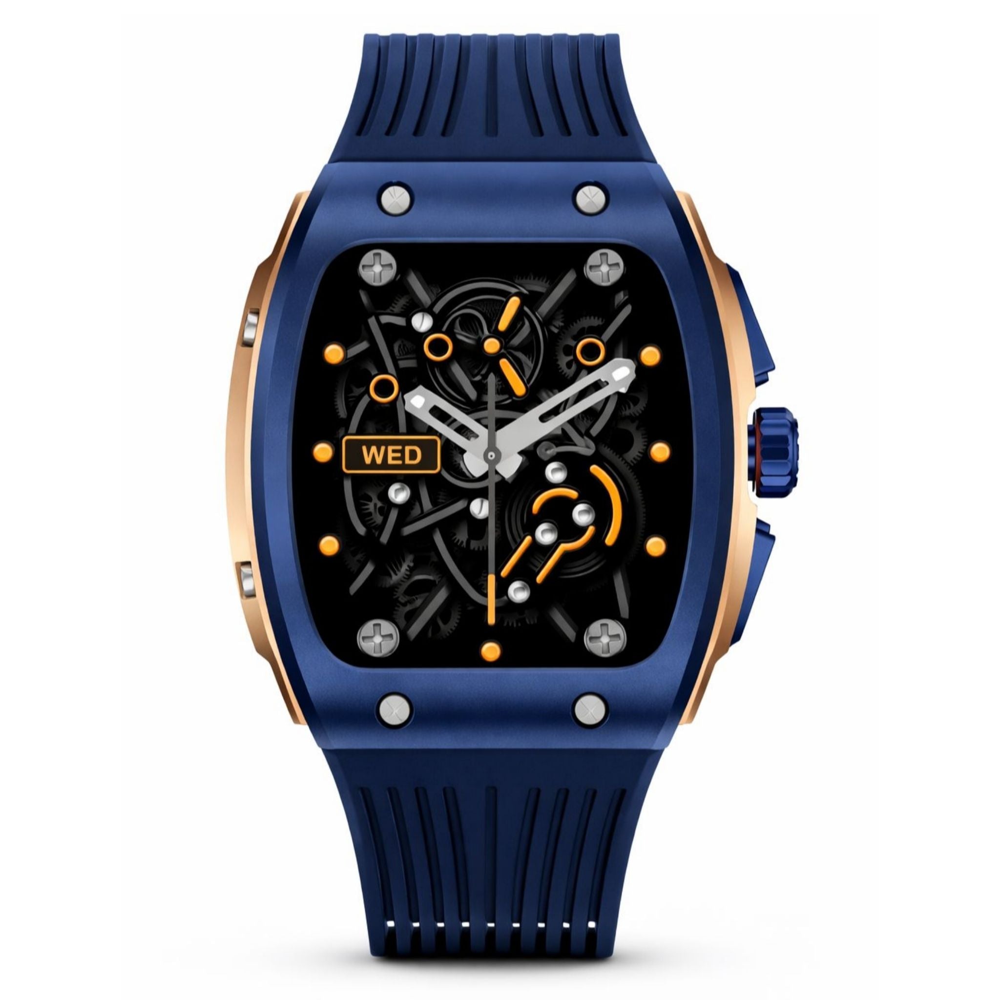 Green Lion Time Smart Watch – 1.76” HD IPS Display, Fitness Tracker, Bluetooth Calling, Smart Notifications - Blue