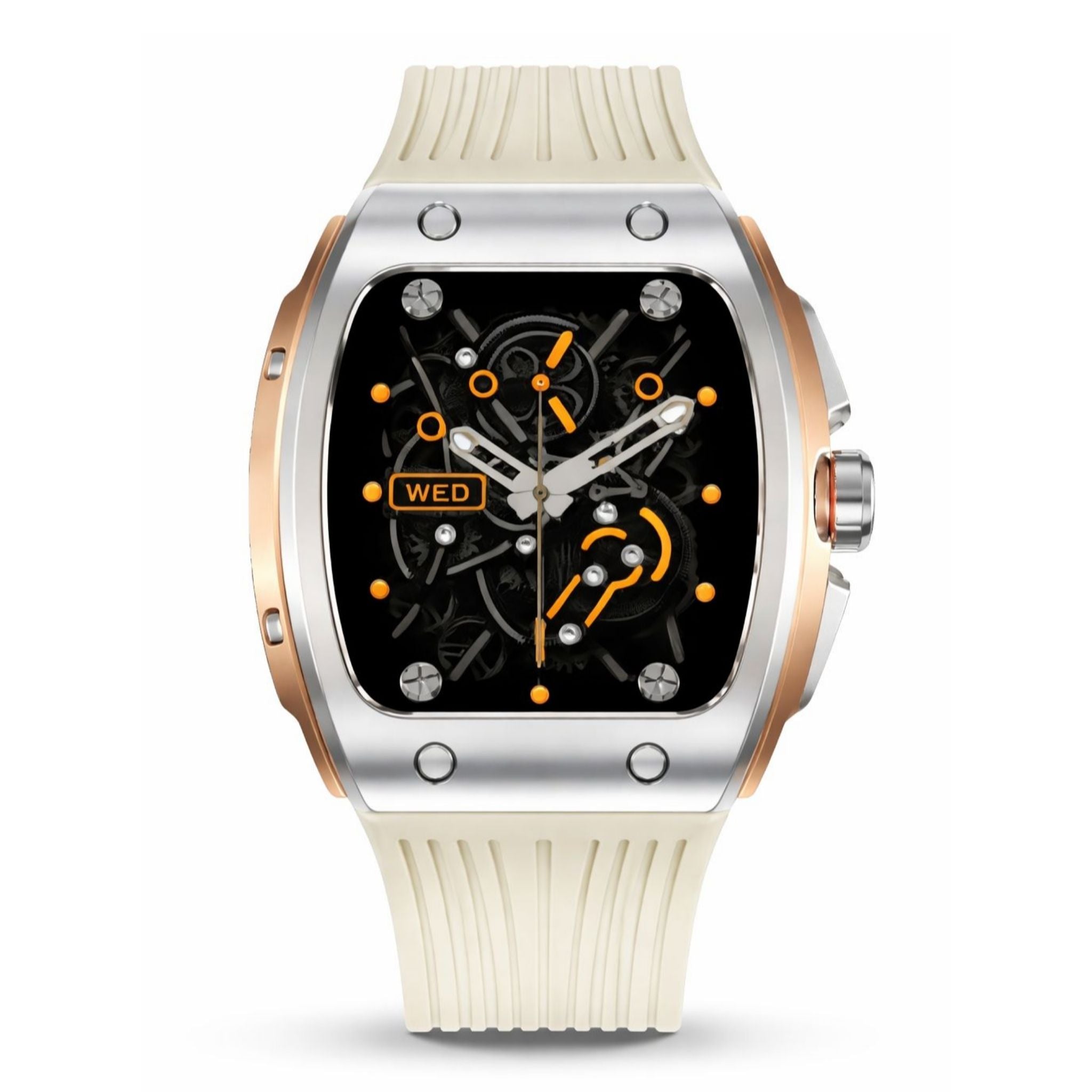 Green Lion Time Smart Watch – 1.76” HD IPS Display, Fitness Tracker, Bluetooth Calling, Smart Notifications - Silver