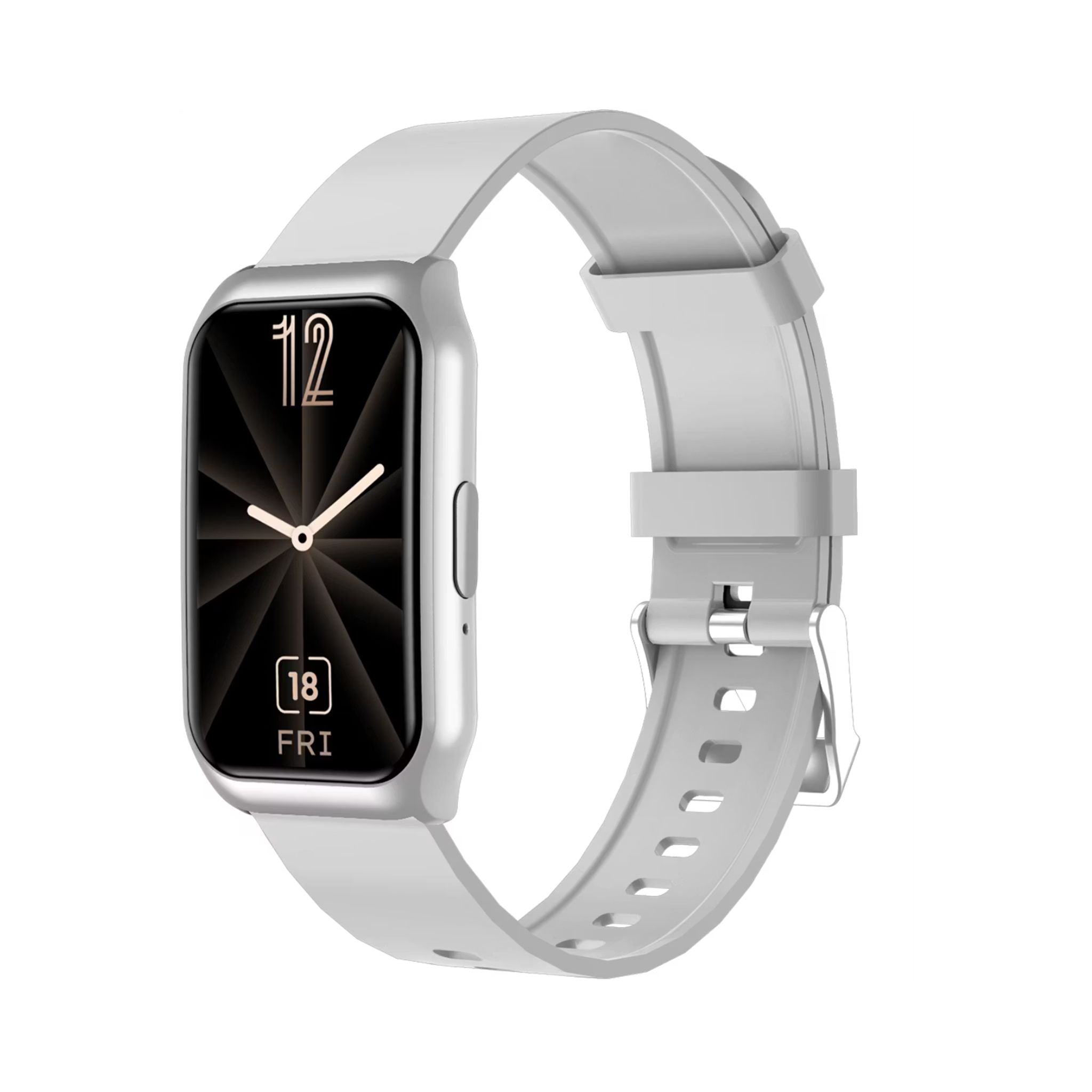 Green Lion Track Fit Smartwatch 1.45” TFT IPS Display, Bluetooth 5.2, Magnetic Charging, 3–5 Days Battery Life, IP65 Water Resistant, Health & Fitness Tracking, Sport Modes, Flashlight, Bluetooth Calling-Silver