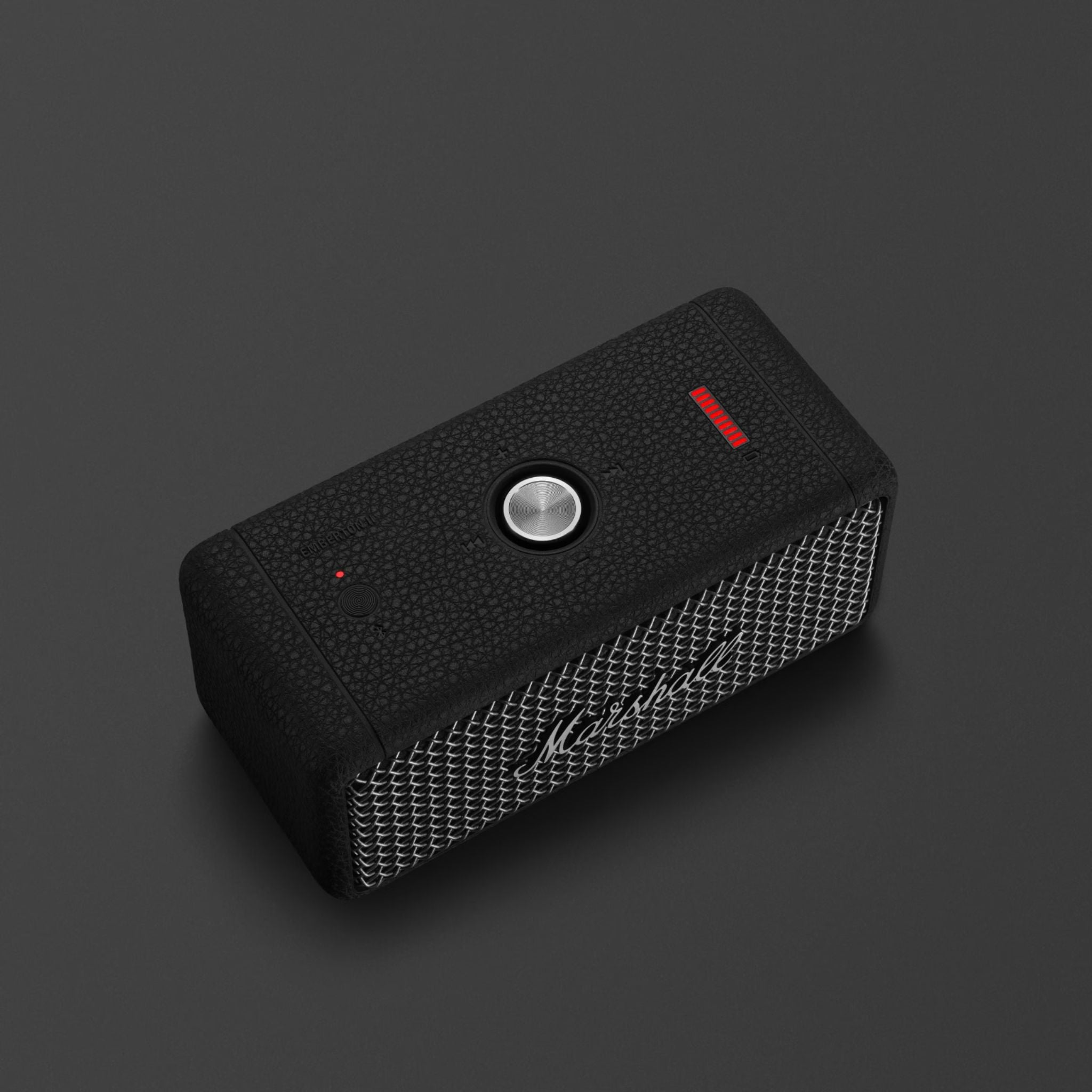 Marshall Emberton II Portable Bluetooth Speaker, Water Resistant Wireless Speaker Portable Speaker with 30+ Hours of Playtime - Black & Steel