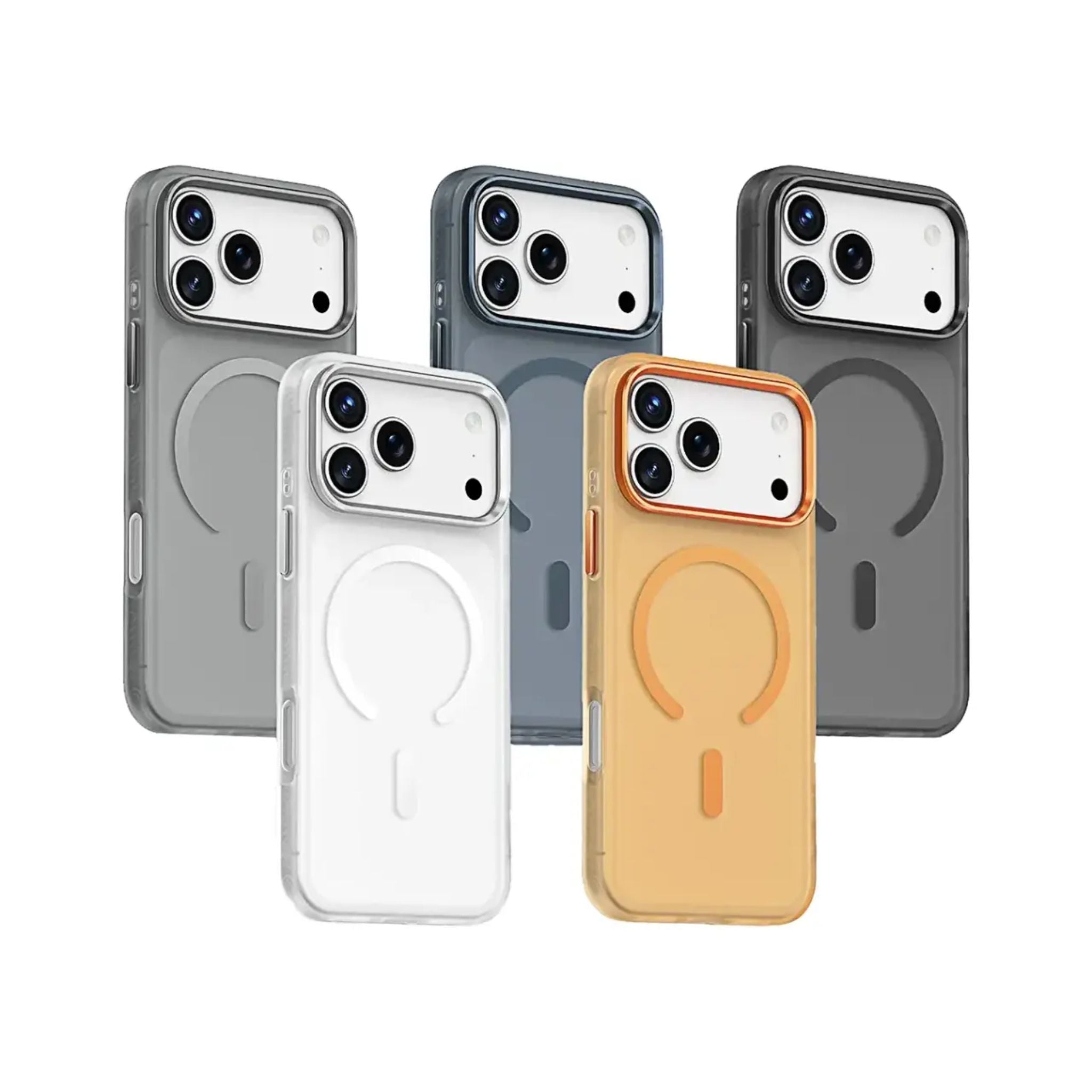 Green Lion Matte MagSafe X Case for iPhone 17 Pro Max, Comfortable Grip, Anti-Scratch, Metal Buttons, Anti-Fingerprint, Drop Protection, Camera Protection - Gray Titanium