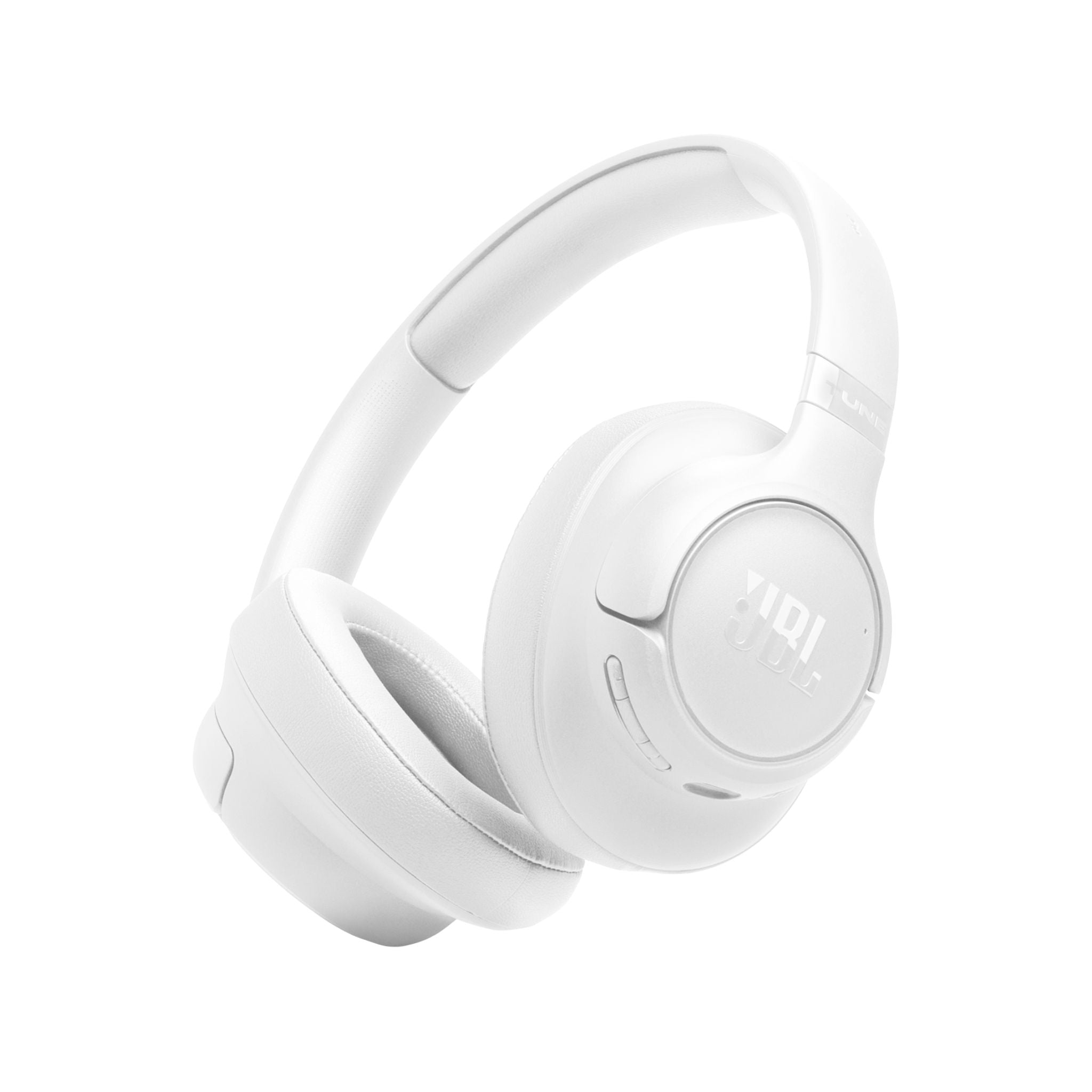 JBL Tune 730BT Wireless Over-Ear Bluetooth Headphones with Pure Bass Sound, 76H Battery Life, Dual Beamforming Mics, Multi-Point Bluetooth 6.0, Foldable & Comfortable – White