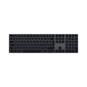 Black keyboard on a white background