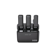 A black Green Lion Duo Cast wireless Type-C microphone with a charging case.