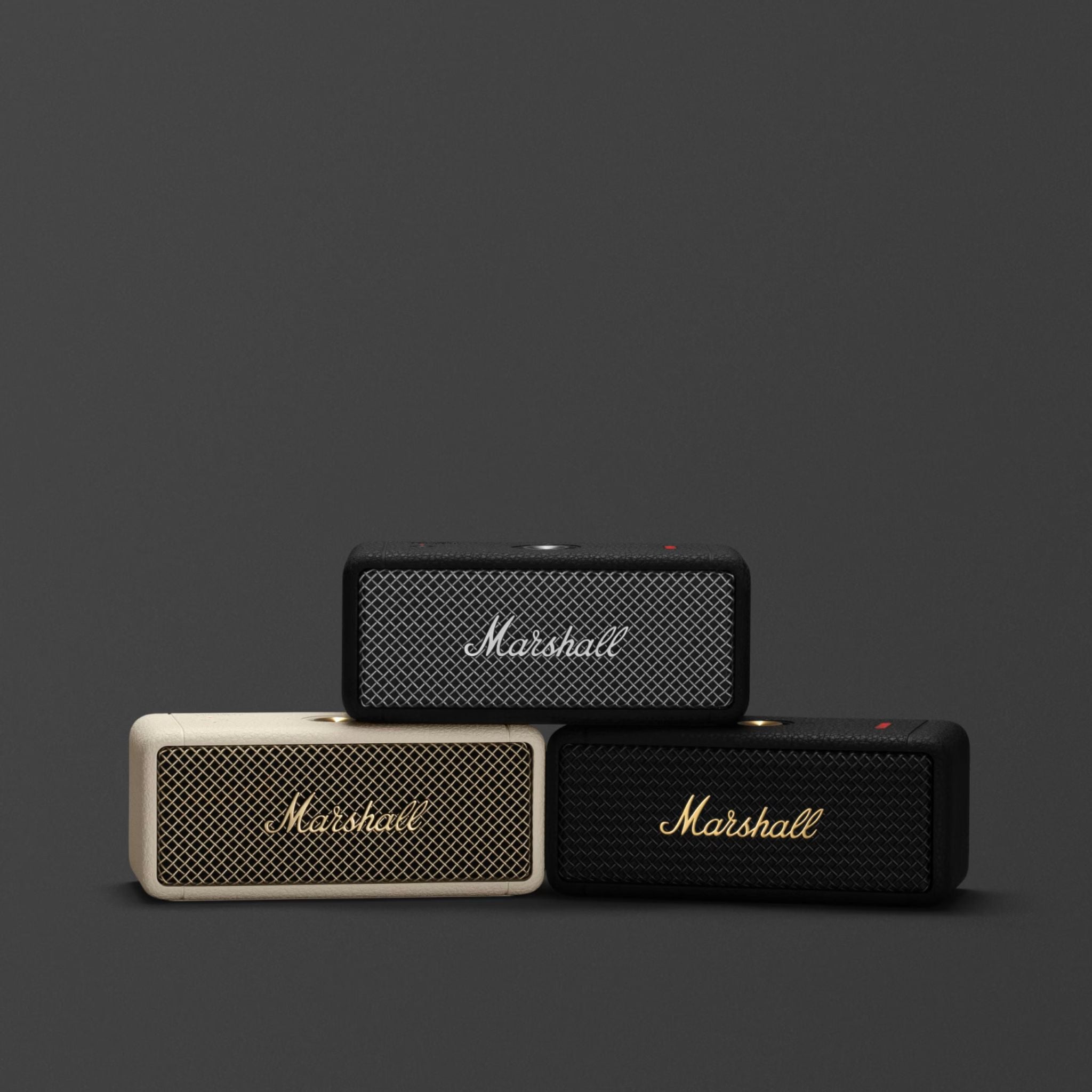 Marshall Emberton II Portable Bluetooth Speaker, Water Resistant Wireless Speaker Portable Speaker with 30+ Hours of Playtime - Black & Steel