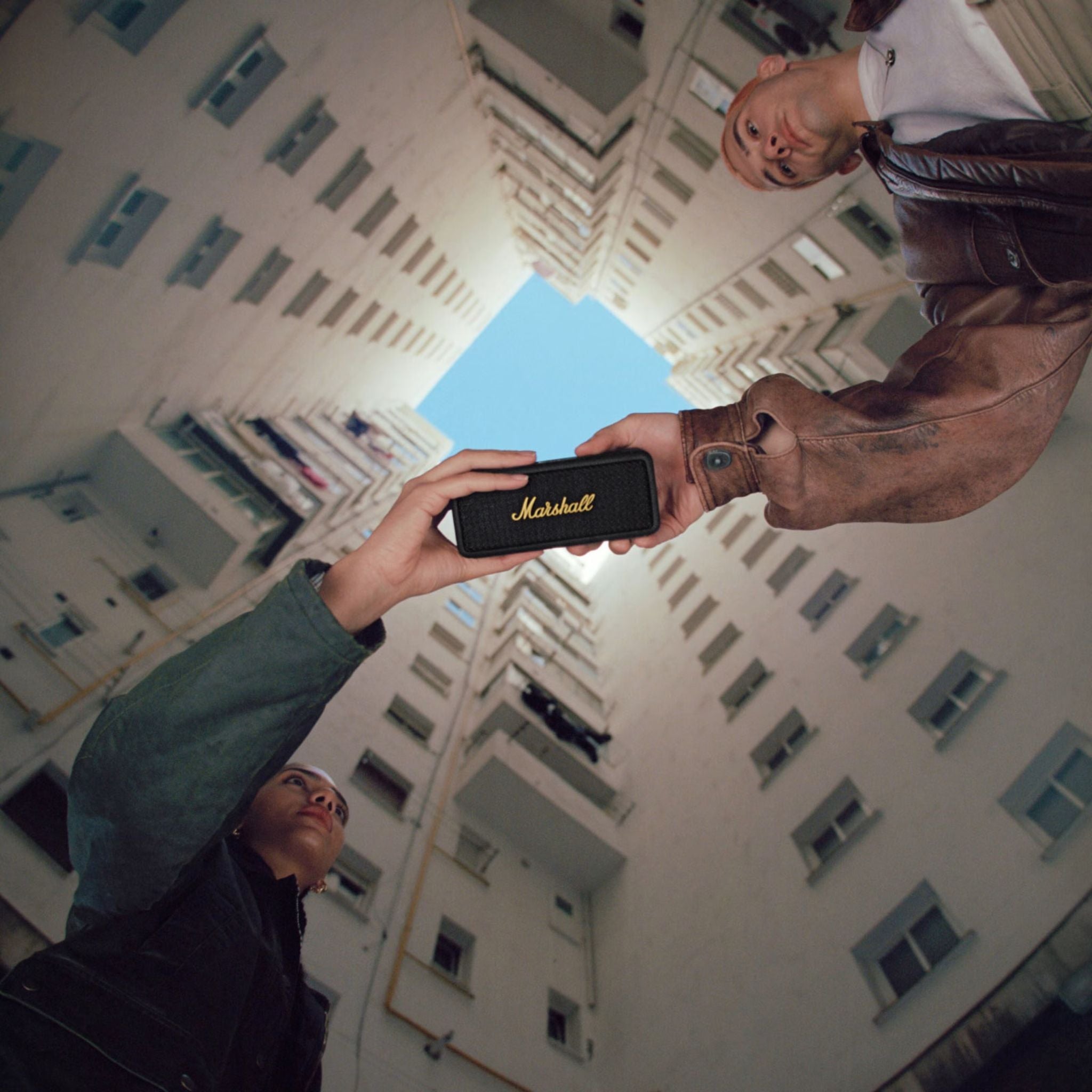 Marshall Emberton II Portable Bluetooth Speaker, Water Resistant Wireless Speaker Portable Speaker with 30+ Hours of Playtime - Black & Steel