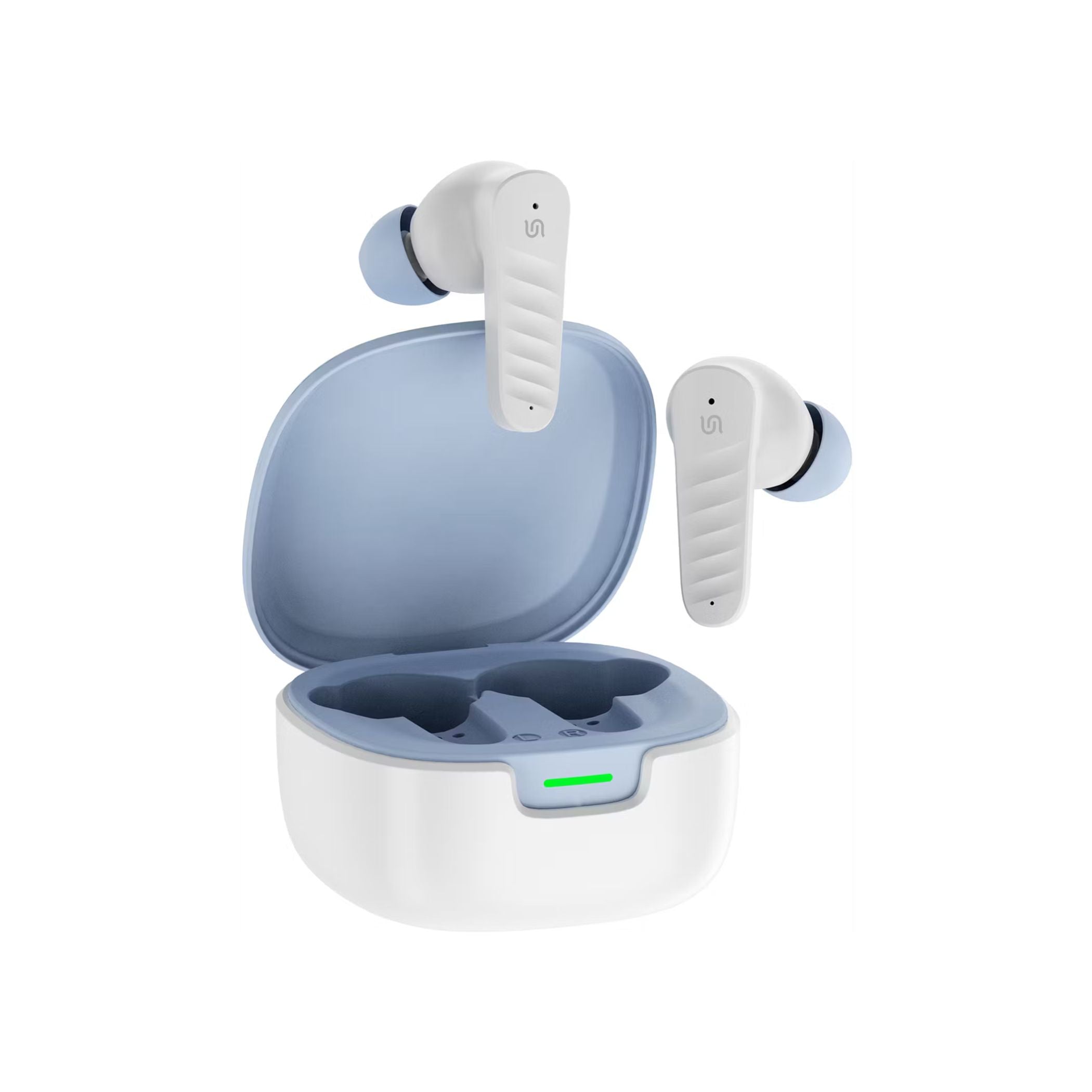 Porodo Ultrafit TWS Earbuds feature an ergonomic in-ear design, active noise cancellation, Bluetooth 5.4, and a 10m range. Enjoy up to 100 hours playtime with a 250mAh case and 40mAh earbuds. Touch control- White