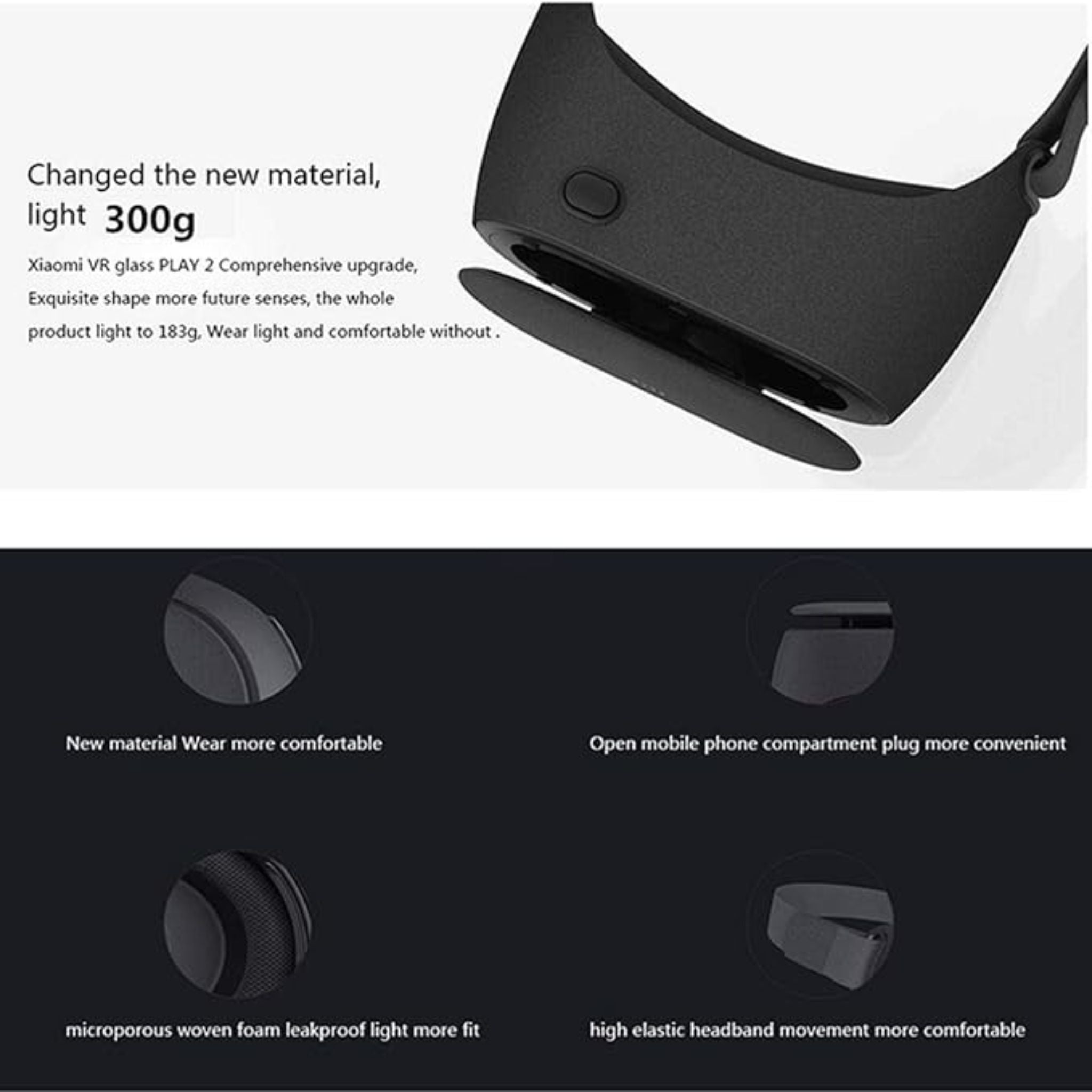 Xiaomi V R Play23 D Glasses Virtual Reality Headset Xiaomi Mi V R