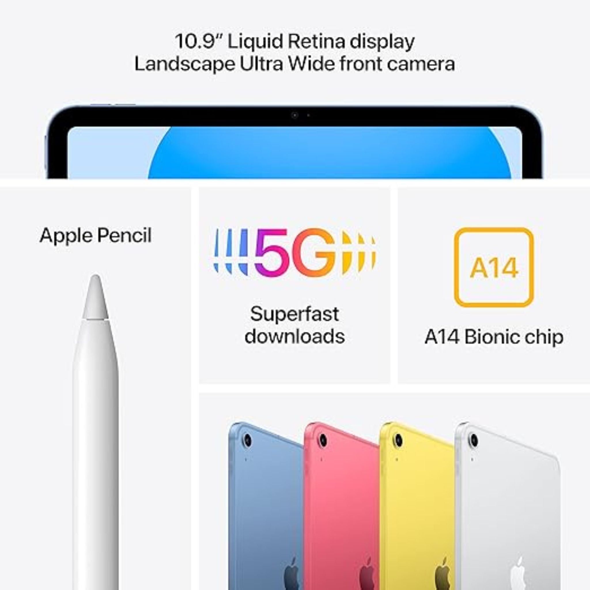 Apple 2022 10.9-inch iPad (Wi-Fi + Cellular, 64GB) - Pink (10th generation)
