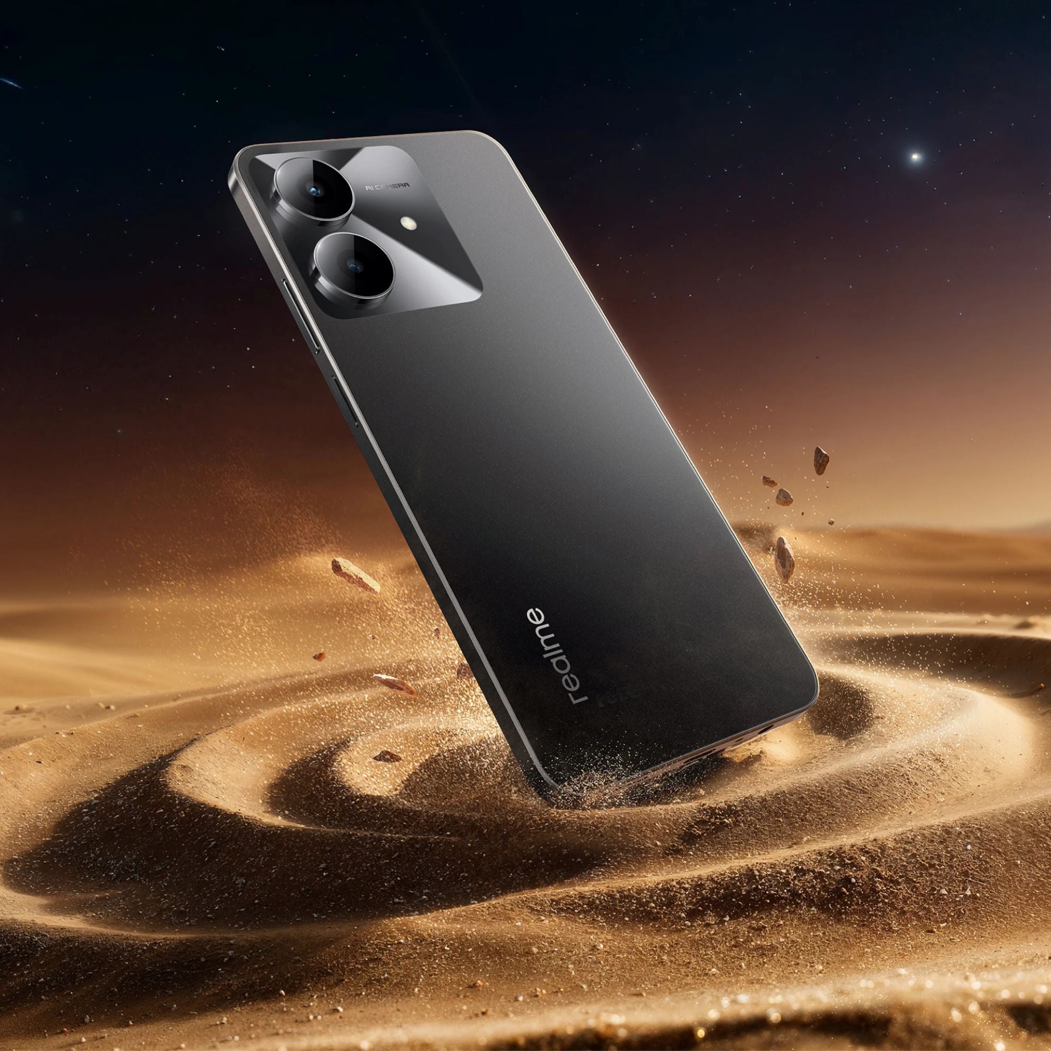 Realme Note 60x 4G Dual SIM Marble Black 3GB RAM 64GB - Middle East Version