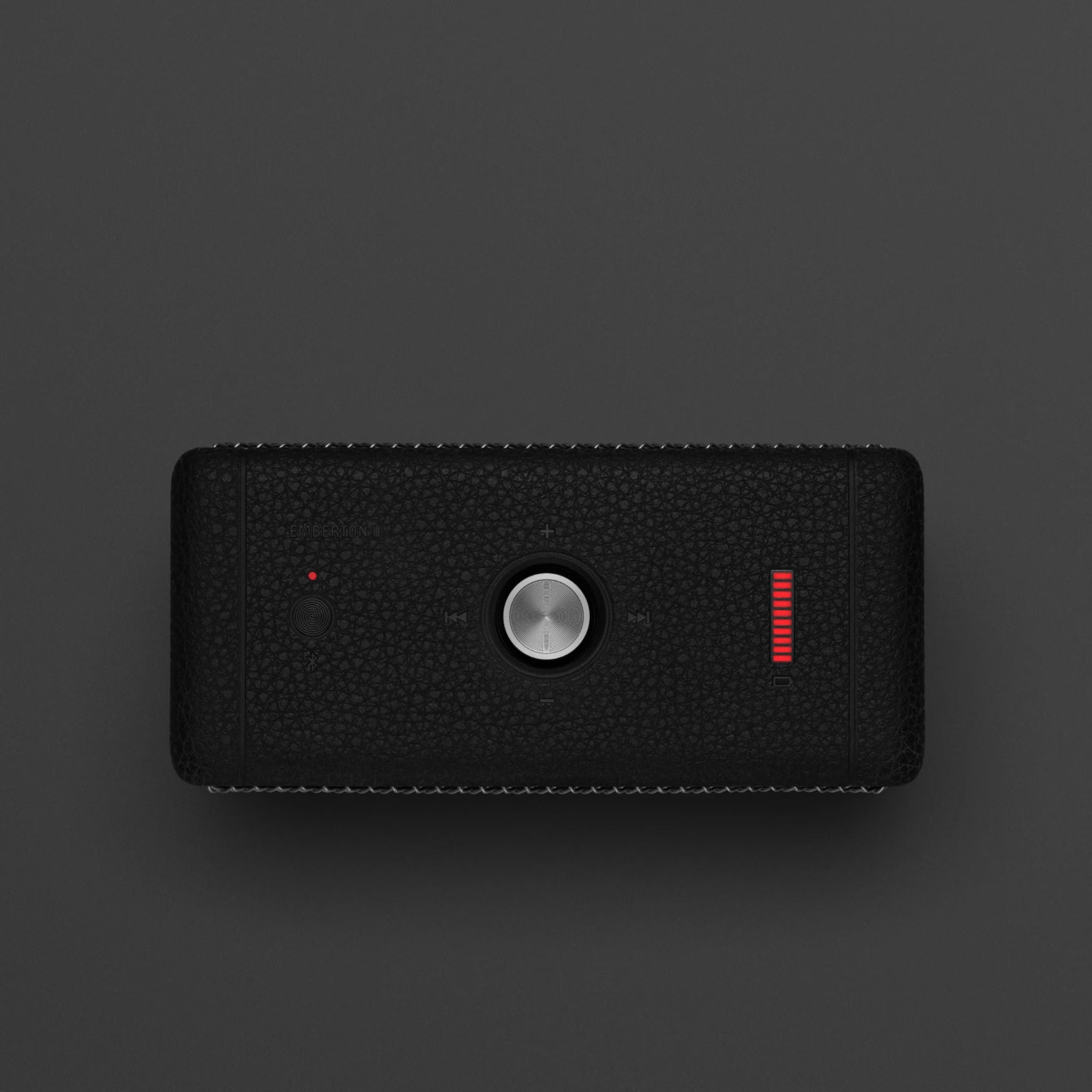 Marshall Emberton II Portable Bluetooth Speaker, Water Resistant Wireless Speaker Portable Speaker with 30+ Hours of Playtime - Black & Steel