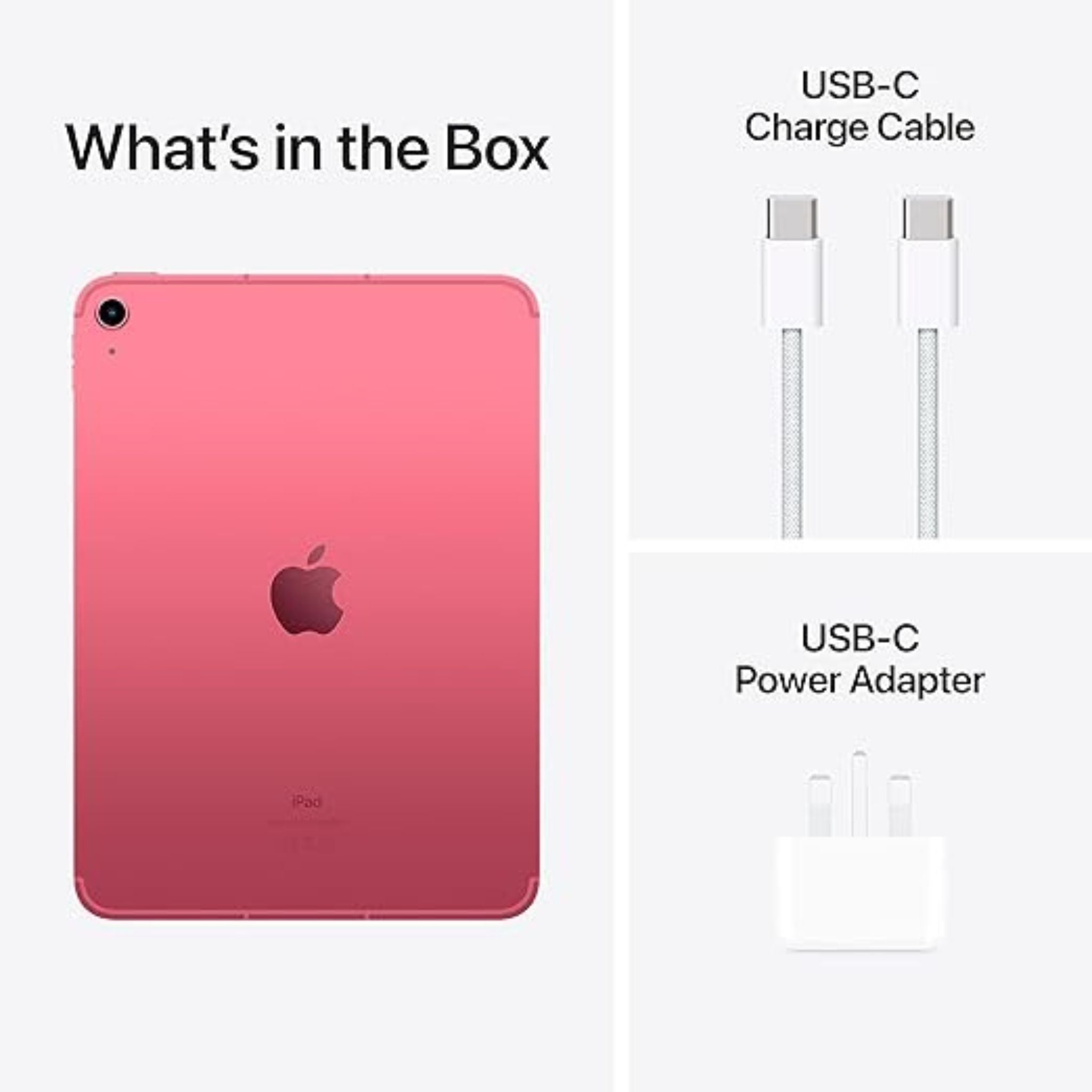 Apple 2022 10.9-inch iPad (Wi-Fi + Cellular, 64GB) - Pink (10th generation)