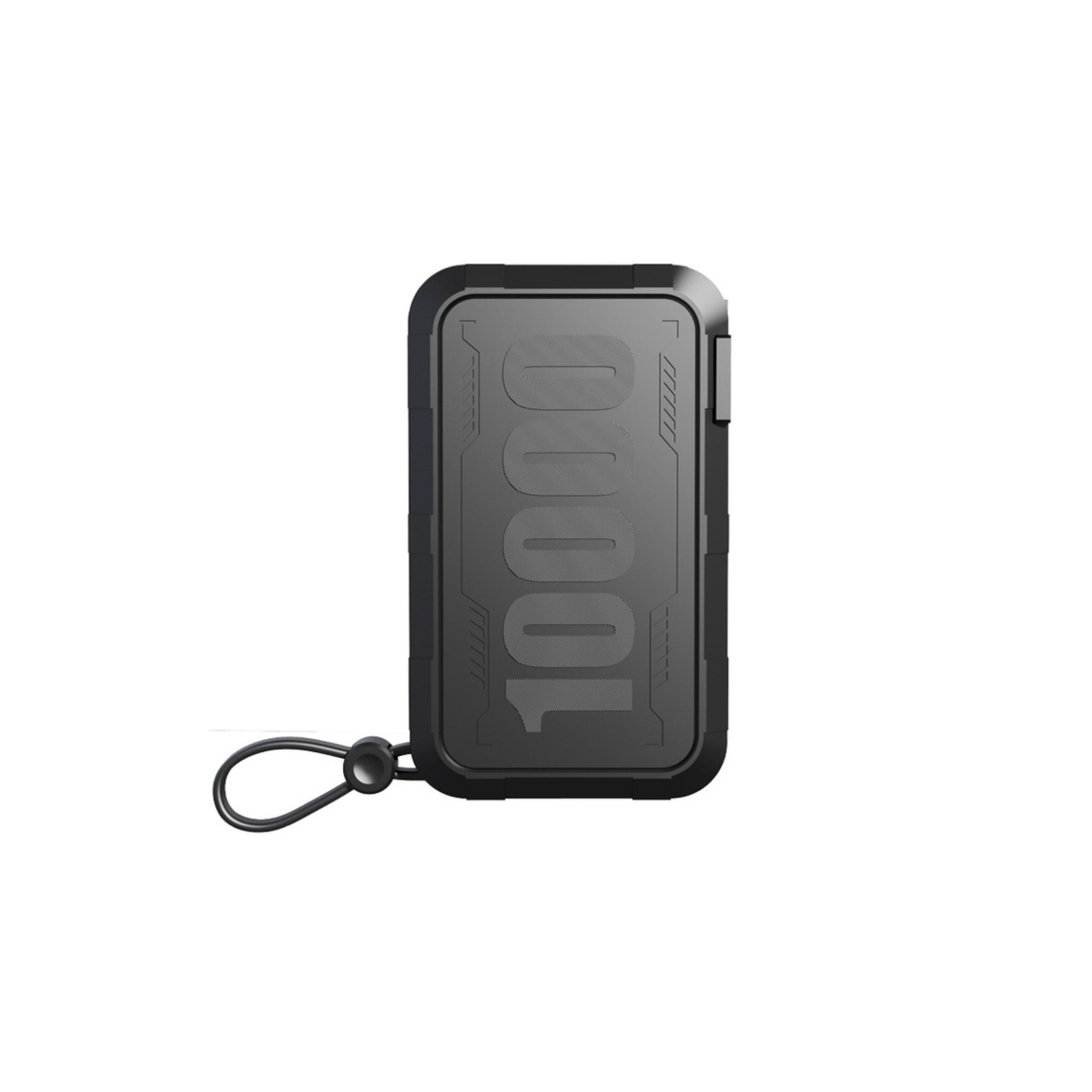 Porodo 10000mAh PPS Wall Charger Power Bank with Integrated Type-C & Lightning Cable, PD 20W, 22.5W USB-A Output, 10W Lightning, Simultaneous Charging - Black