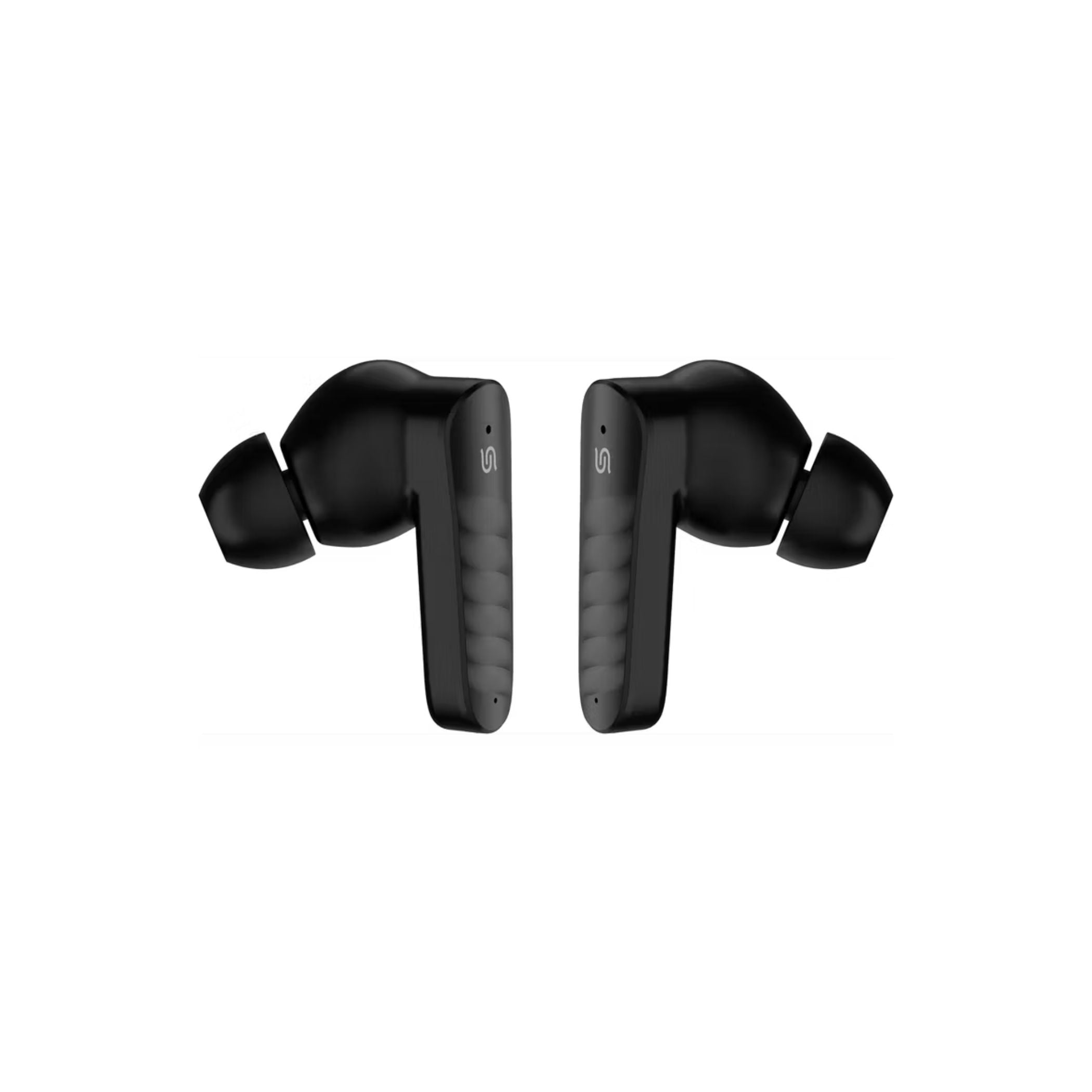 Porodo Ultrafit TWS Earbuds offer an ergonomic in-ear design, active noise cancellation, Bluetooth 5.4, and a 10m range. Get up to 100 hours playtime with a 250mAh case and 40mAh earbuds. Touch control-Black