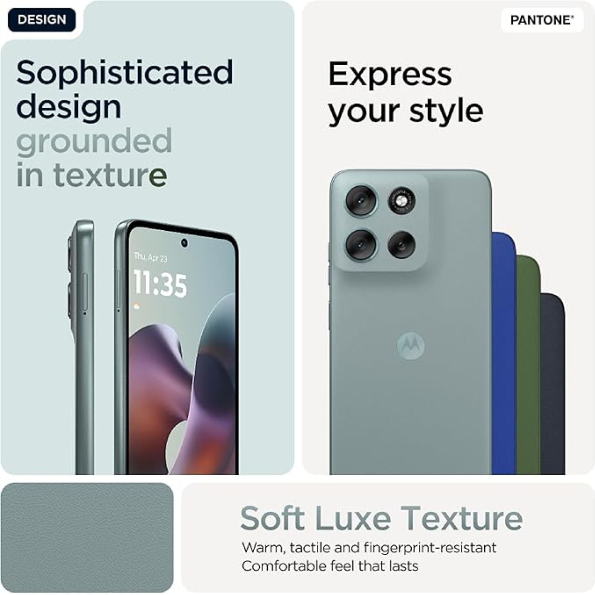 Motorola Moto G56 5G, 12GB RAM 256GB ROM- International Version- Pantone Gray Mist