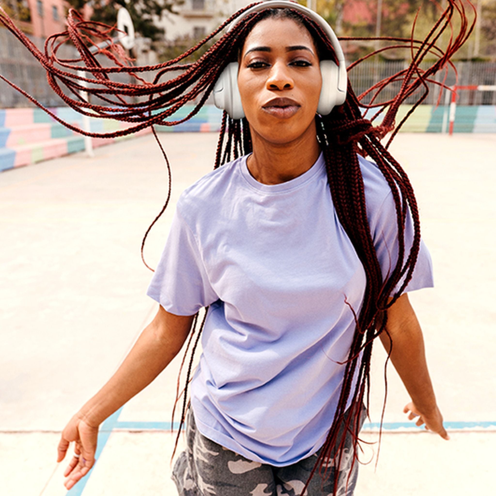 JBL Tune 730BT Wireless Over-Ear Bluetooth Headphones with Pure Bass Sound, 76H Battery Life, Dual Beamforming Mics, Multi-Point Bluetooth 6.0, Foldable & Comfortable – White