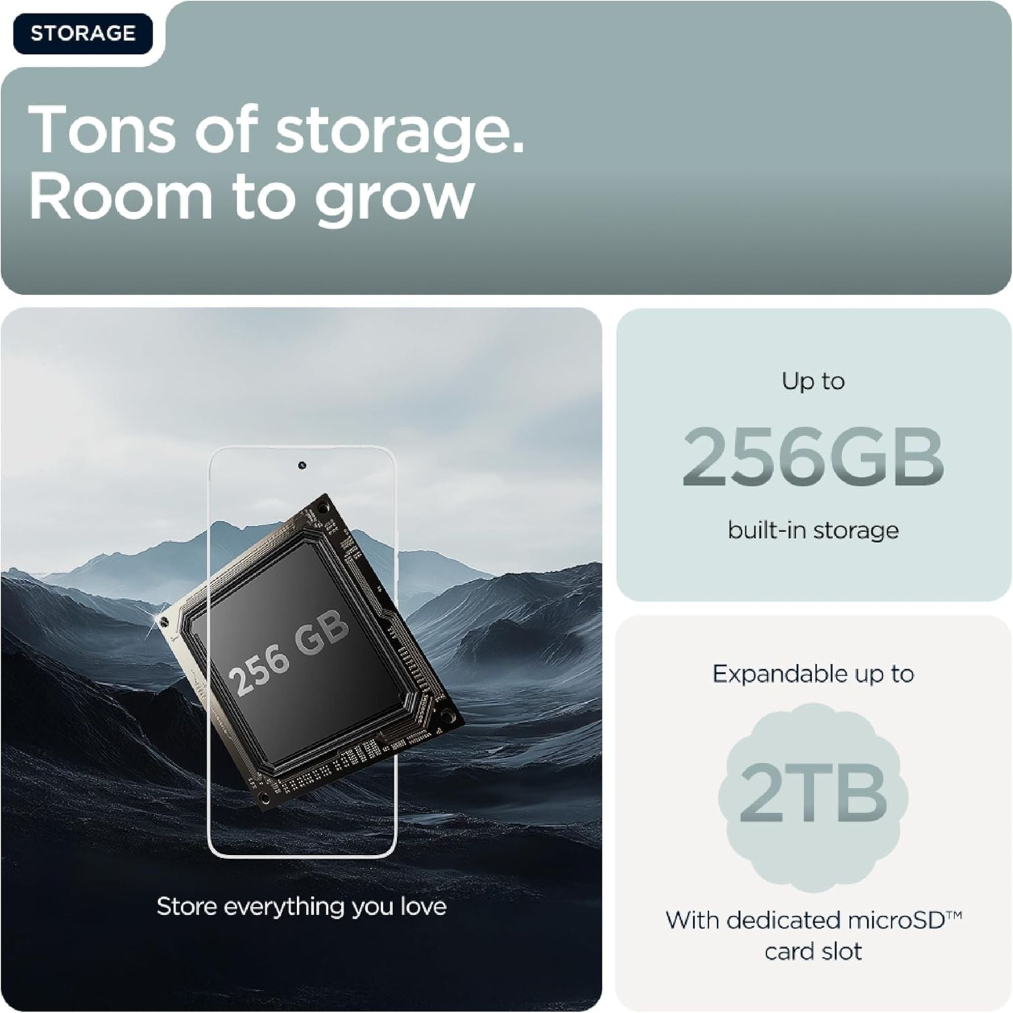 Motorola Moto G56 5G, 12GB RAM 256GB ROM- International Version- Pantone Gray Mist