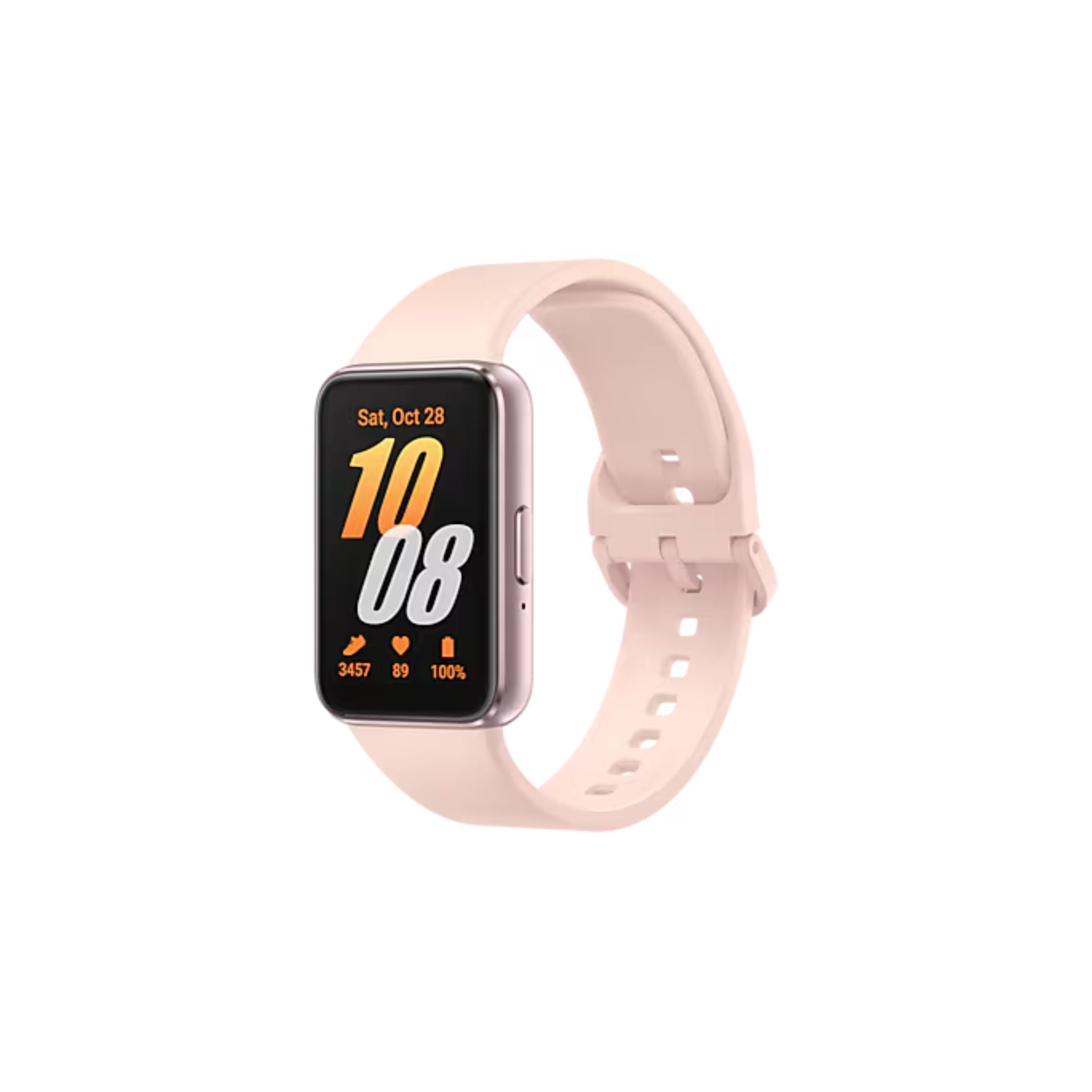 Samsung Galaxy Fit 3 Smartwatch Amoled Display, Accelerometer, Barometer, Gyro Sensor, Optical Heart Rate Sensor, Light Sensor - Pink color