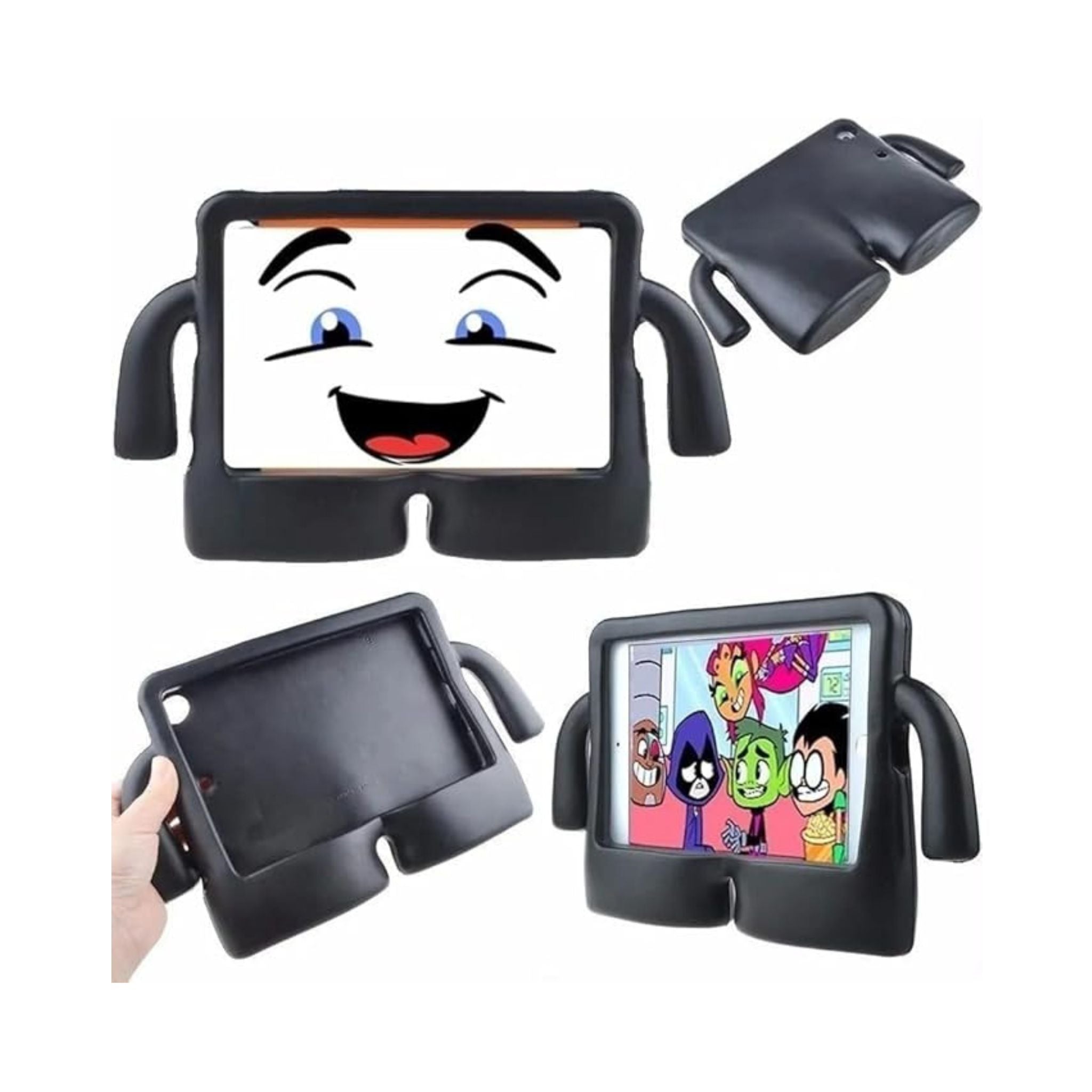 iPad 10.2/10.5 Case 9th/8th/7th Generation (2021/2020/2019), iPad Air 3rd Generation/Pro Shockproof Rugged Protective Case for Kids Boys Girls -Black