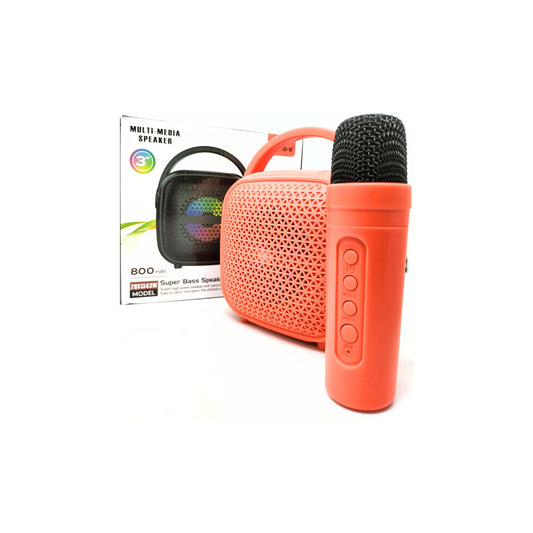 Karaoke Machine Portable Bluetooth Speaker with Wireless Microphone