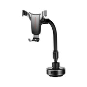 Porodo FlexiMount Universal Phone Holder with Powerful Suction & Flexible Rotation / Stable & Secure Hold / Multi Surface Mount / Horizontal & Vertical / 100 mAh Battery Capacity - Black