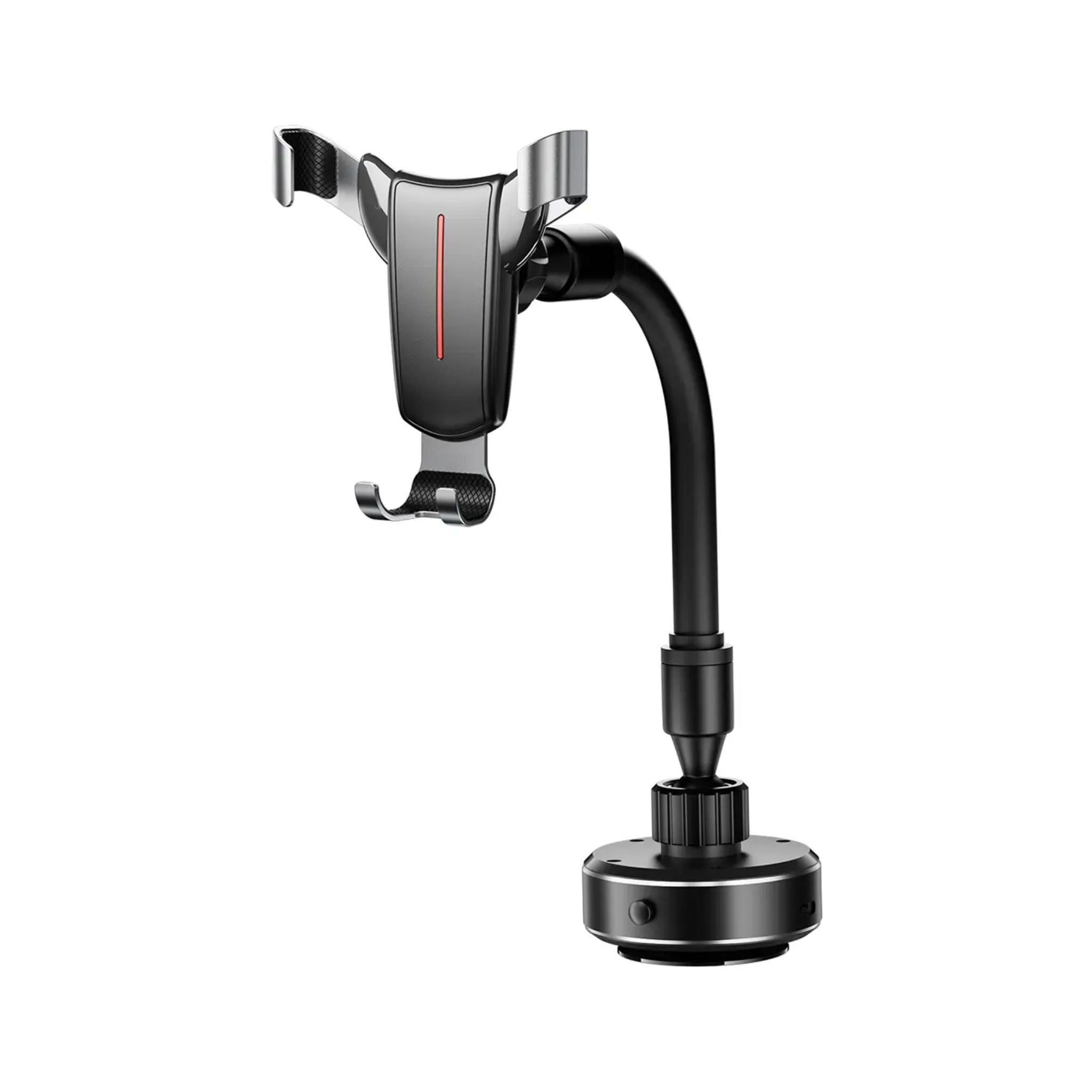 Porodo FlexiMount Universal Phone Holder with Powerful Suction & Flexible Rotation / Stable & Secure Hold / Multi Surface Mount / Horizontal & Vertical / 100 mAh Battery Capacity - Black