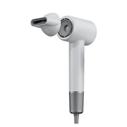 Porodo Lifestyle High-Speed Ionic Hair Dryer with Magnetic and 360° Rotating Nozzle, 1600W Power, 2 Speed Levels, 3-Pin UK Plug, 1.8m Cord Length, Quiet Operation - White