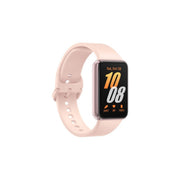 Smartwatch with a pink band on a white background