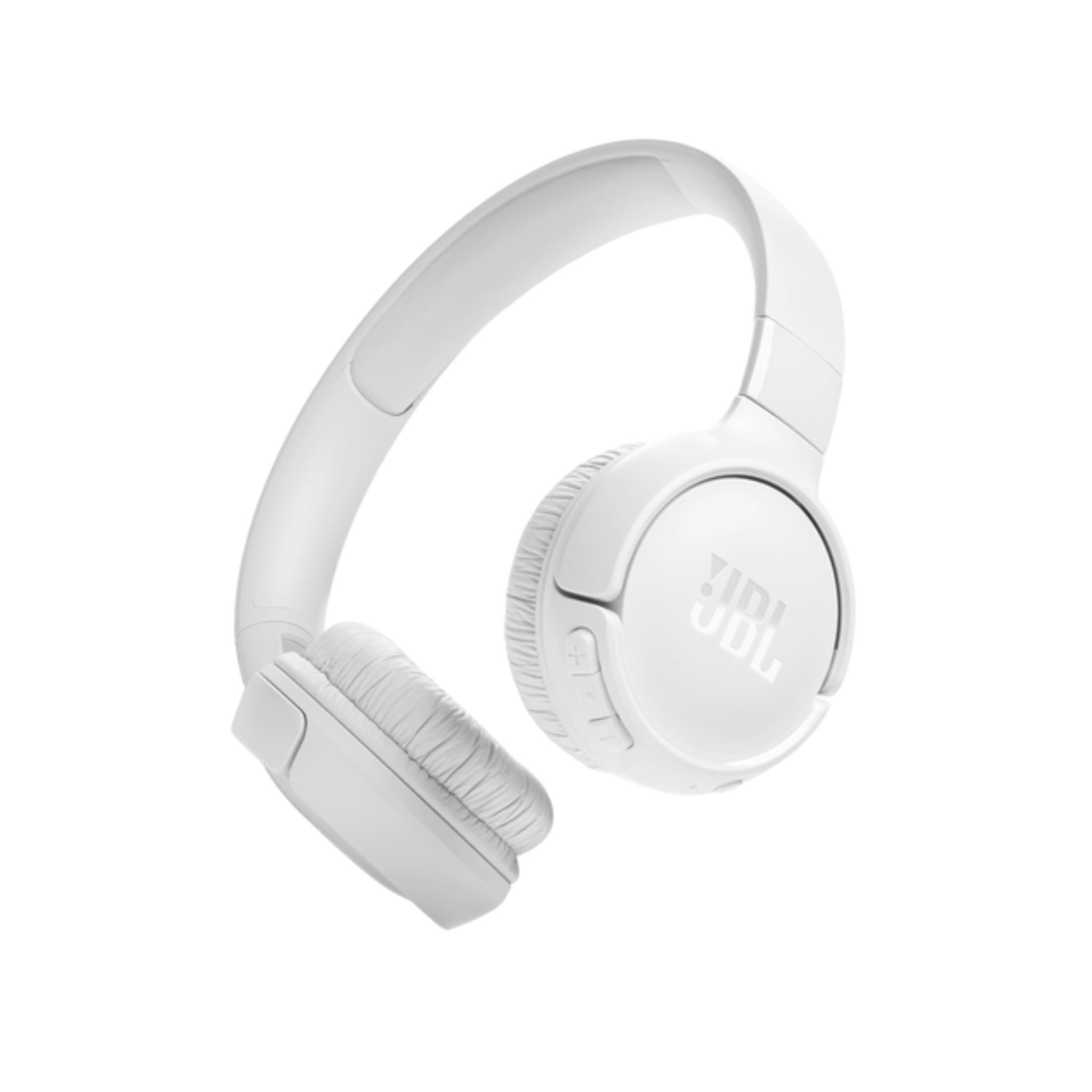 JBL Tune 520BT Wireless On-Ear Headphones, Pure Bass Sound, 57H Battery with Speed Charge, Hands-Free Call + Voice Aware, Multi-Point Connection, Lightweight and Foldable - White